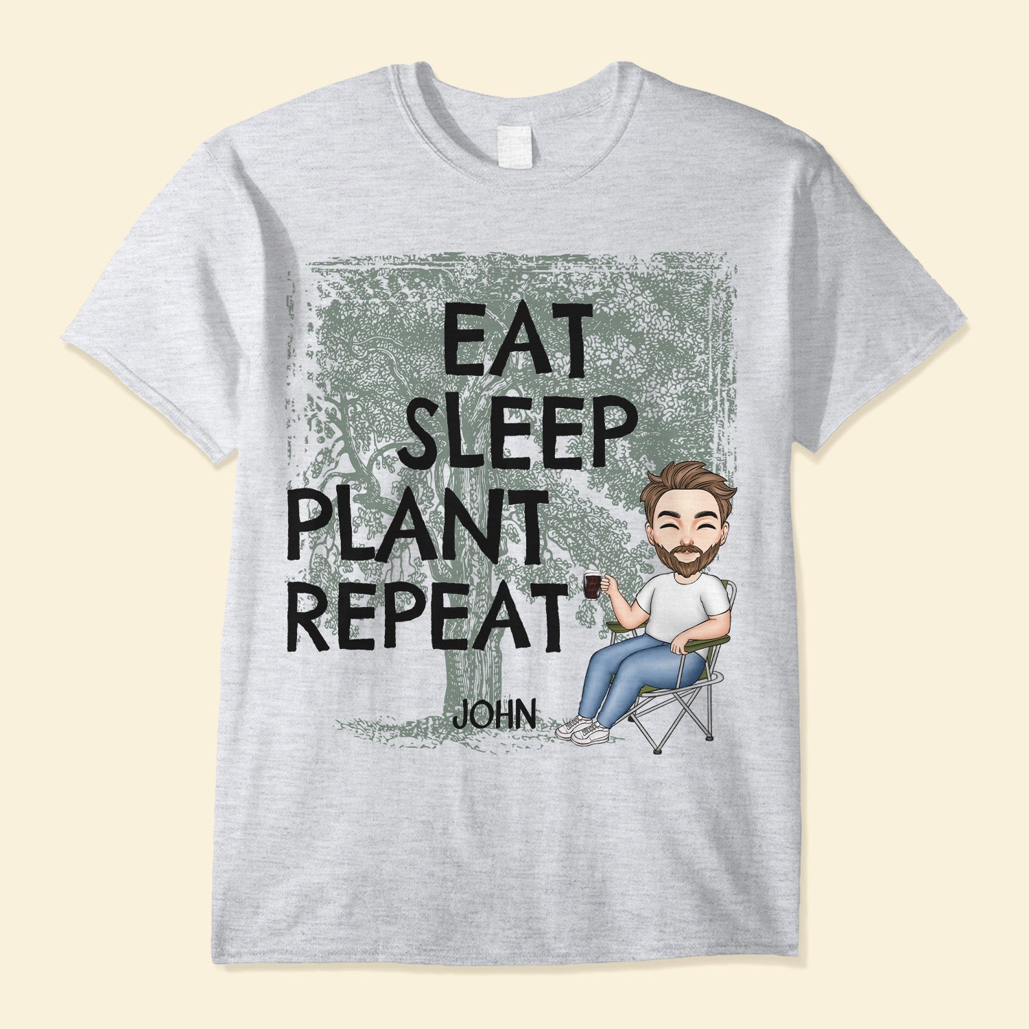 Eat Sleep Plant Repeat - Personalized Shirt