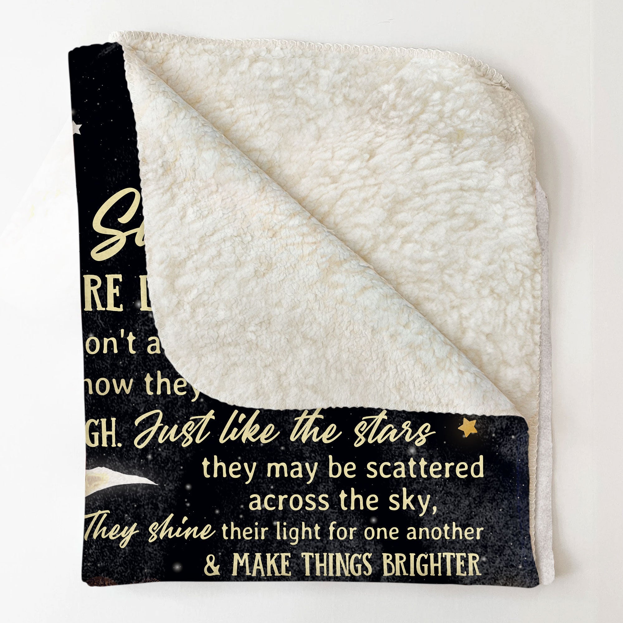 Sisters Are Like Stars - Personalized Sister Blanket