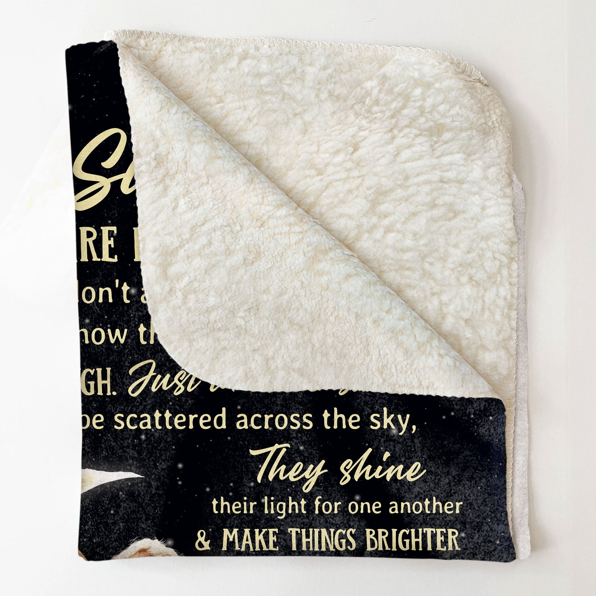 Sisters Are Like Stars - Personalized Photo Blanket