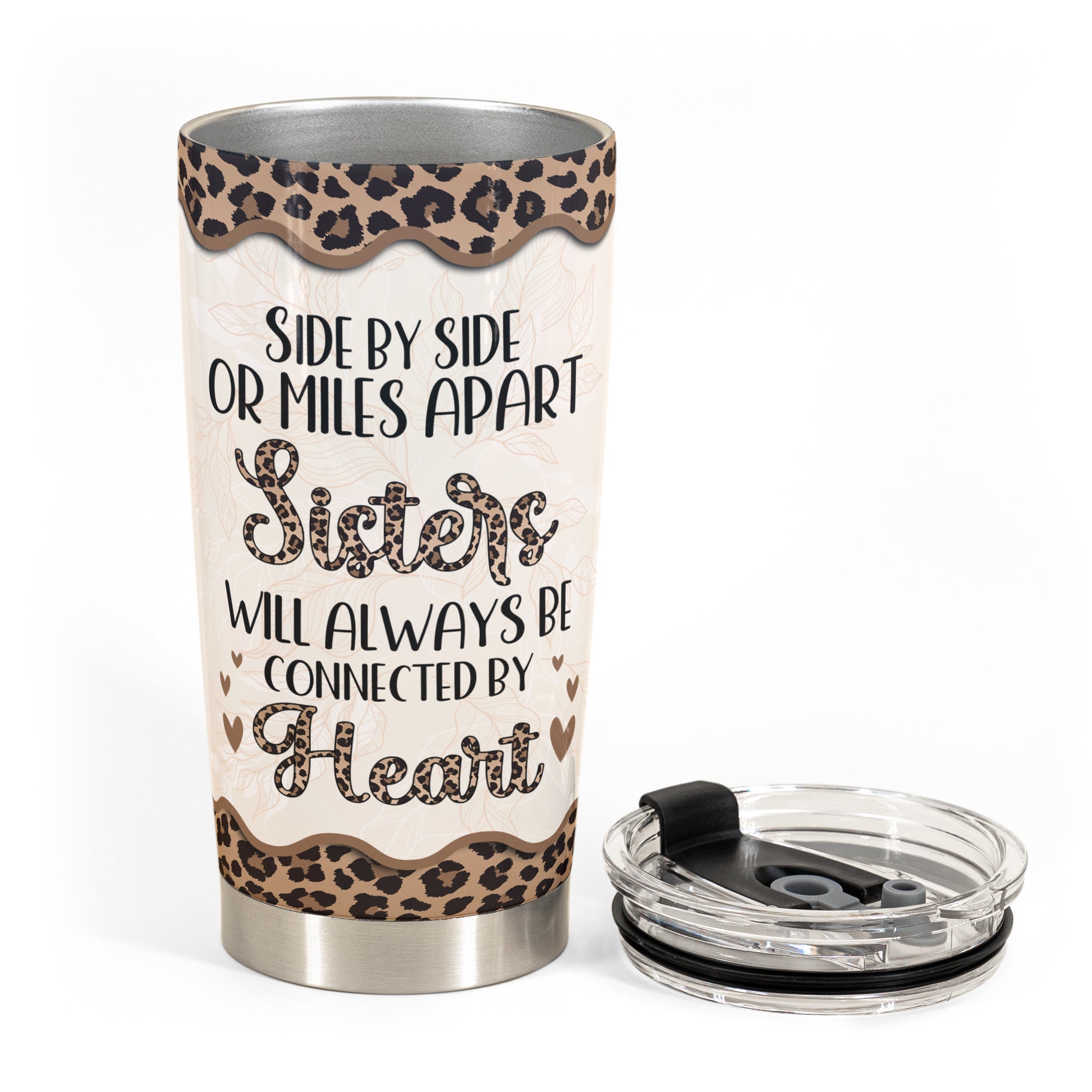 Sisters Forever - Personalized Tumbler Cup - Birthday Gift For Sisters, Sistas