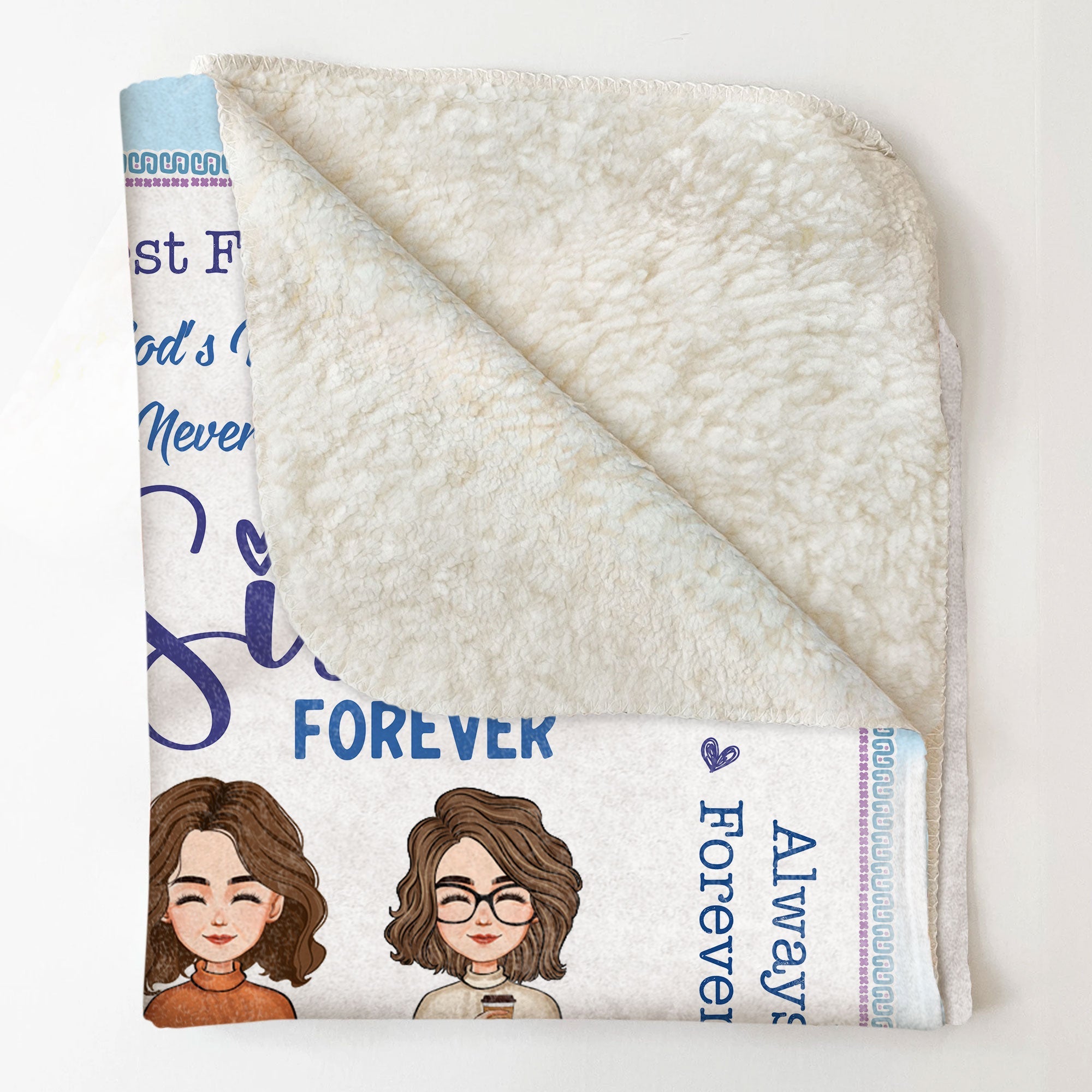 Sisters Forever - Personalized Sister Blanket