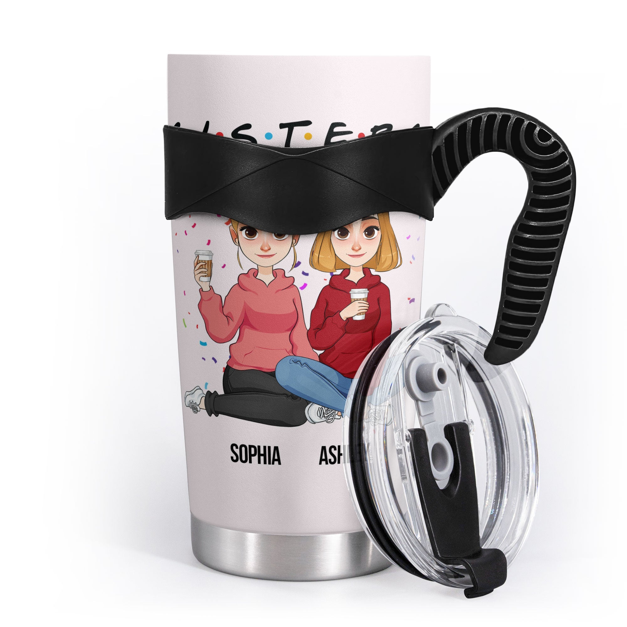 Sisters - Version 3 - Personalized Tumbler Cup