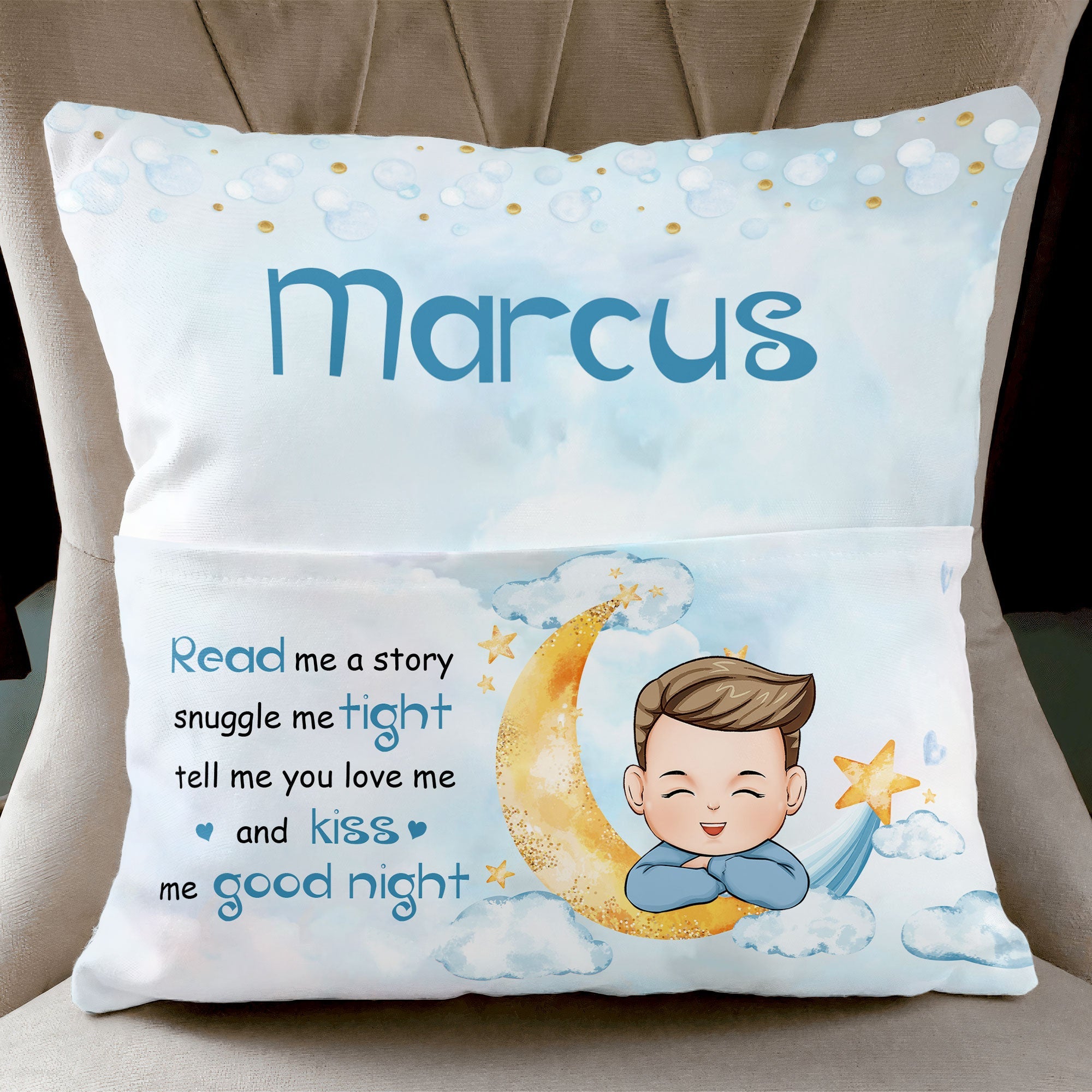 Snuggle Me Tight - Personalized Pocket Pillow (Insert Included)