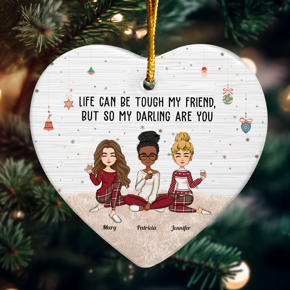 So My Darling Are You - Personalized Heart Shaped Ceramic Ornament