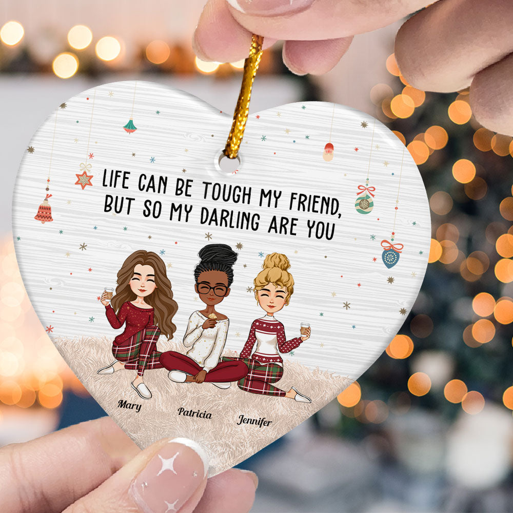 So My Darling Are You - Personalized Heart Shaped Ceramic Ornament