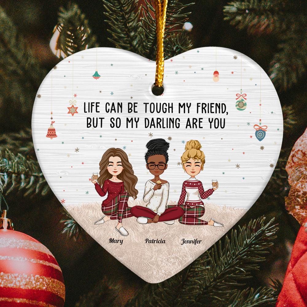 So My Darling Are You - Personalized Heart Shaped Ceramic Ornament