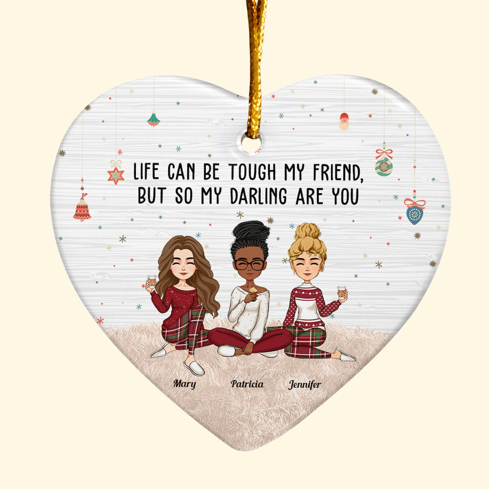 So My Darling Are You - Personalized Heart Shaped Ceramic Ornament