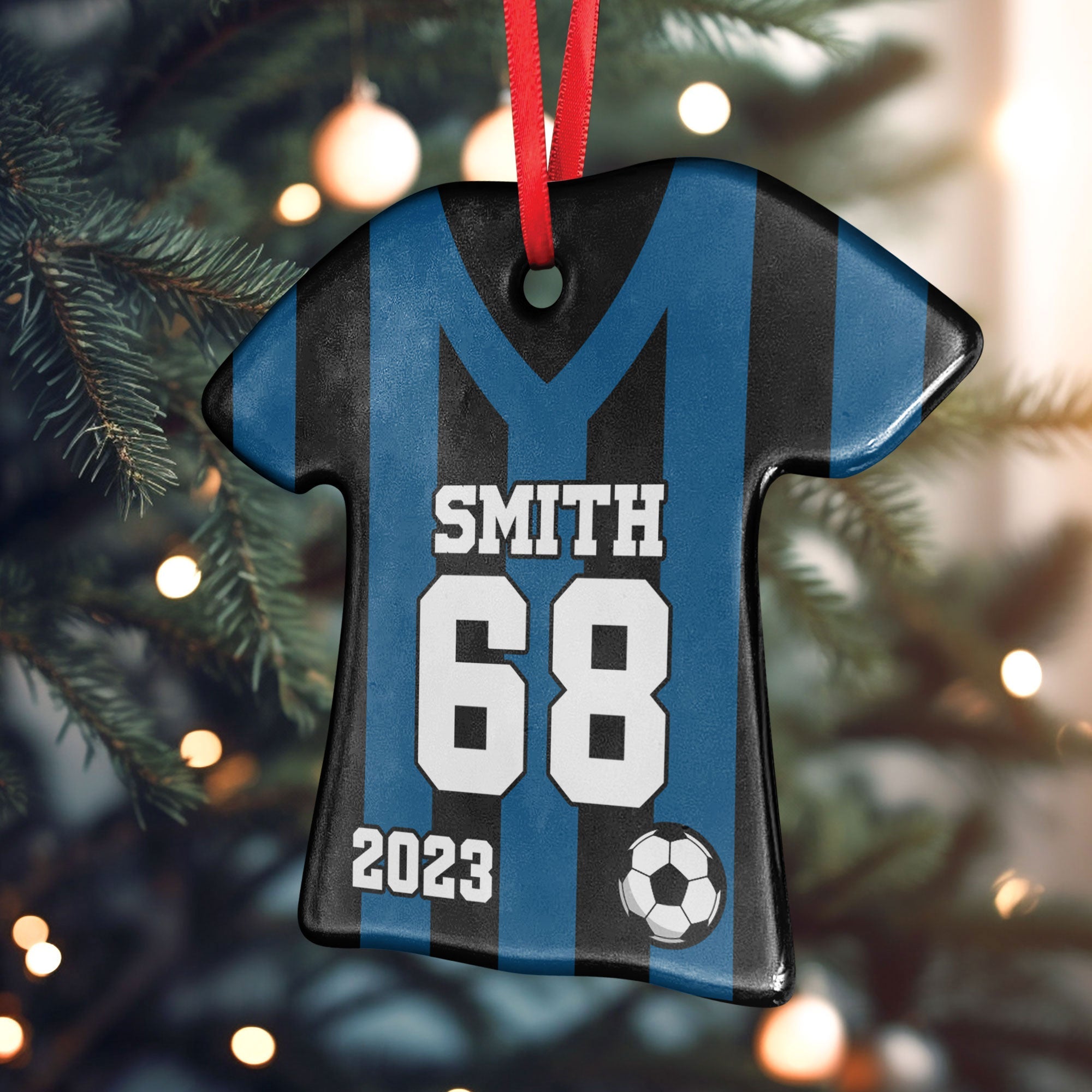 Soccer Uniform - Personalized Ceramic Ornament