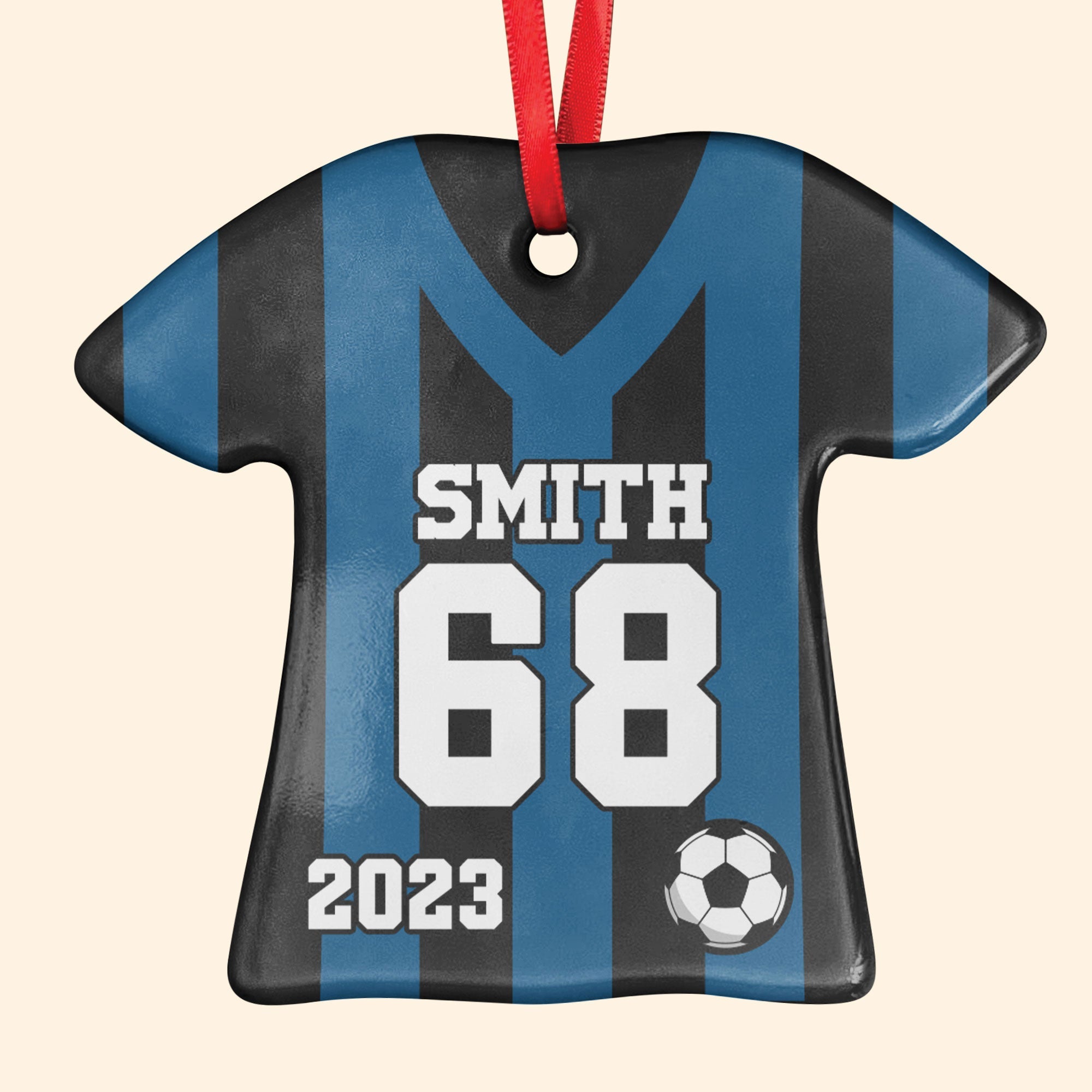 Soccer Uniform - Personalized Ceramic Ornament