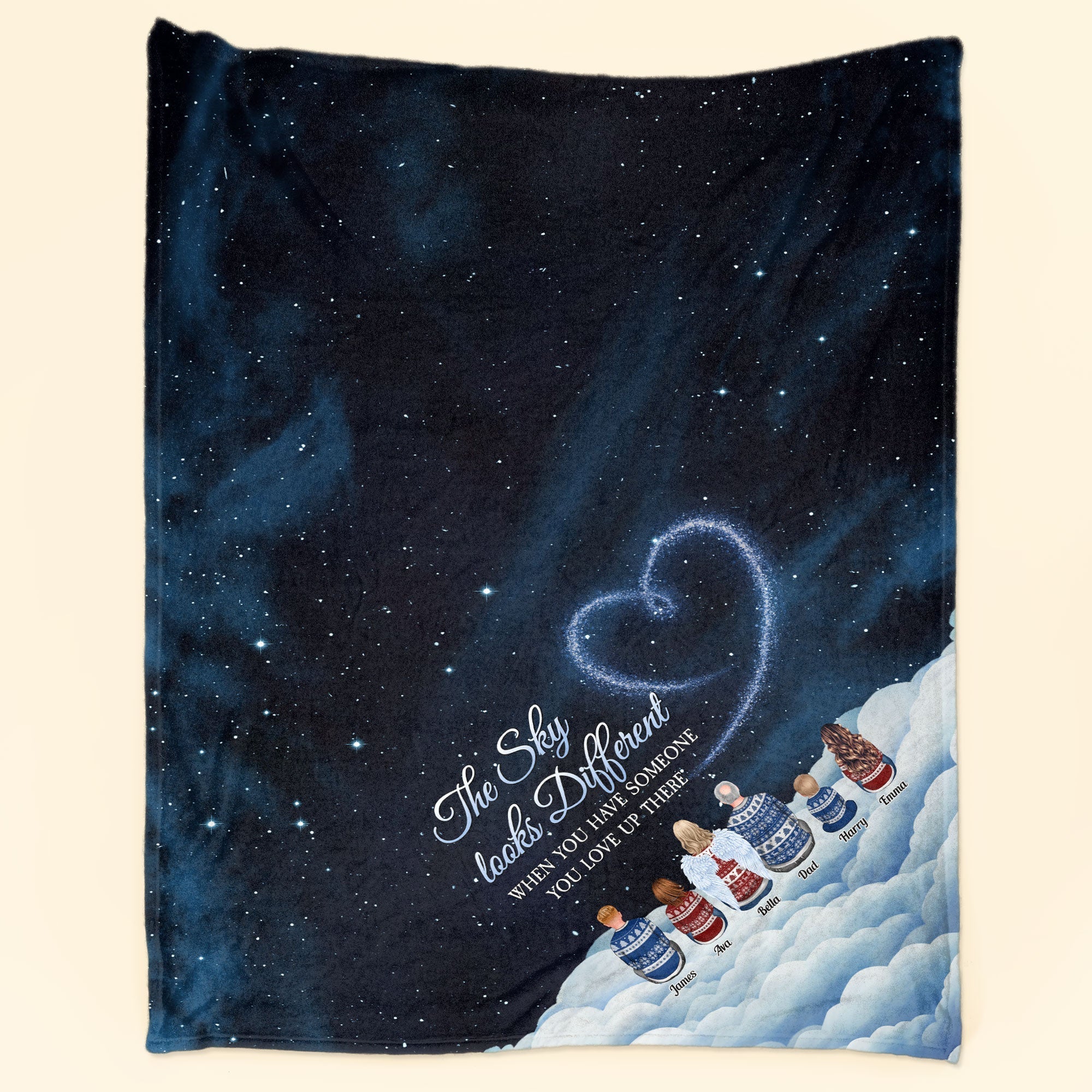 Someone You Love Up There - Personalized Blanket