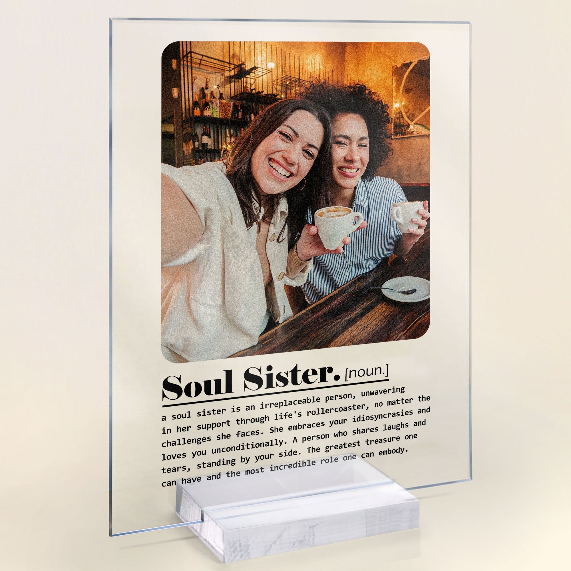 Soul Sister Definition - Personalized Acrylic Photo Plaque