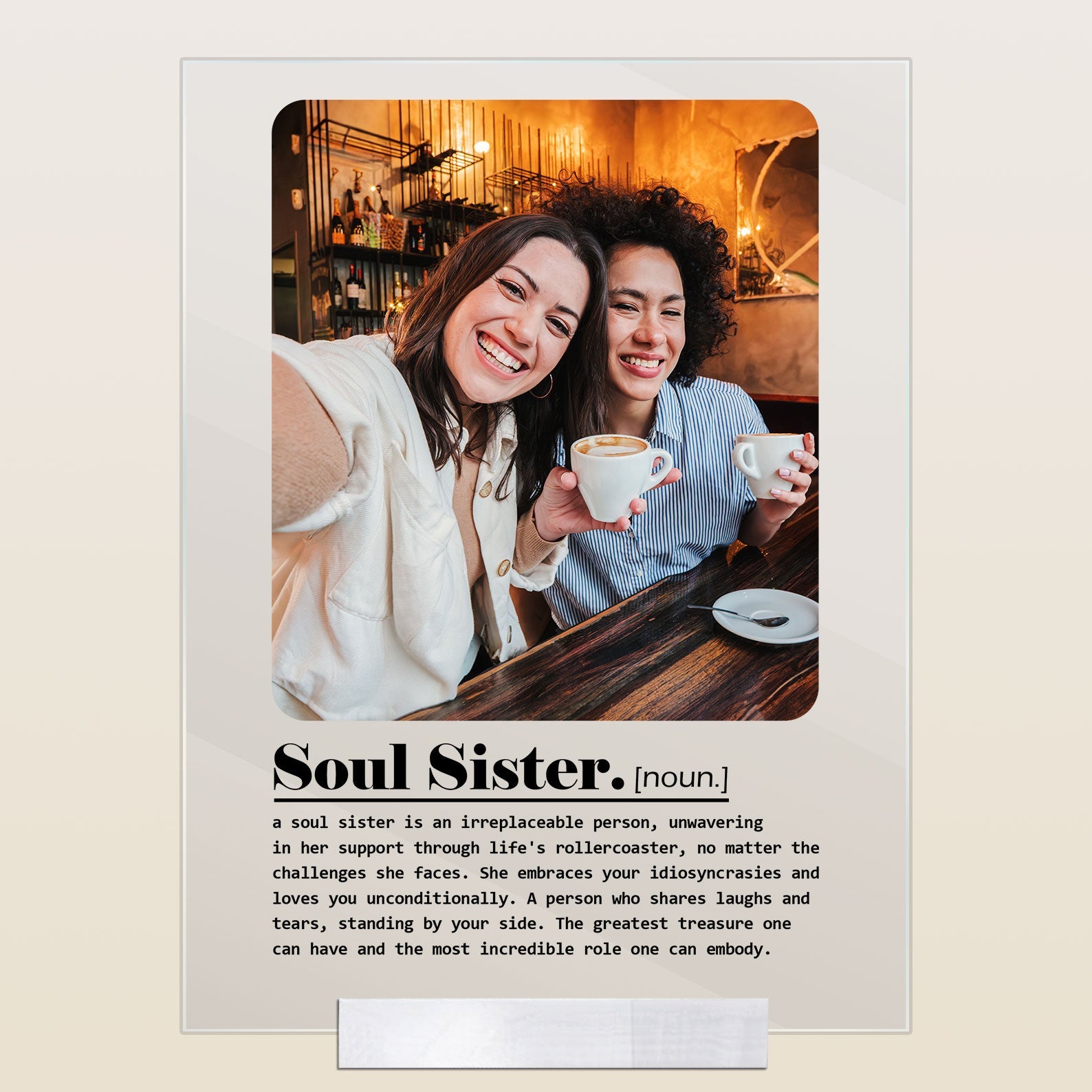 Soul Sister Definition - Personalized Acrylic Photo Plaque