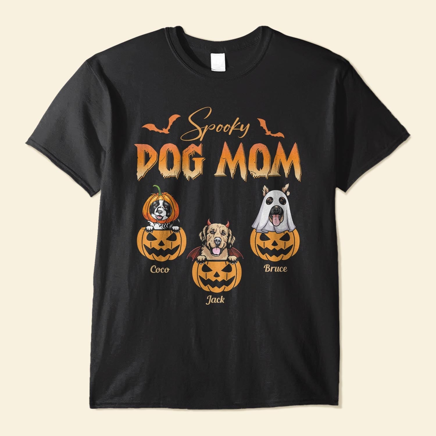 Spooky Dog Mom - Personalized Shirt - Halloween Gift For Dog Mom, Dog Lovers