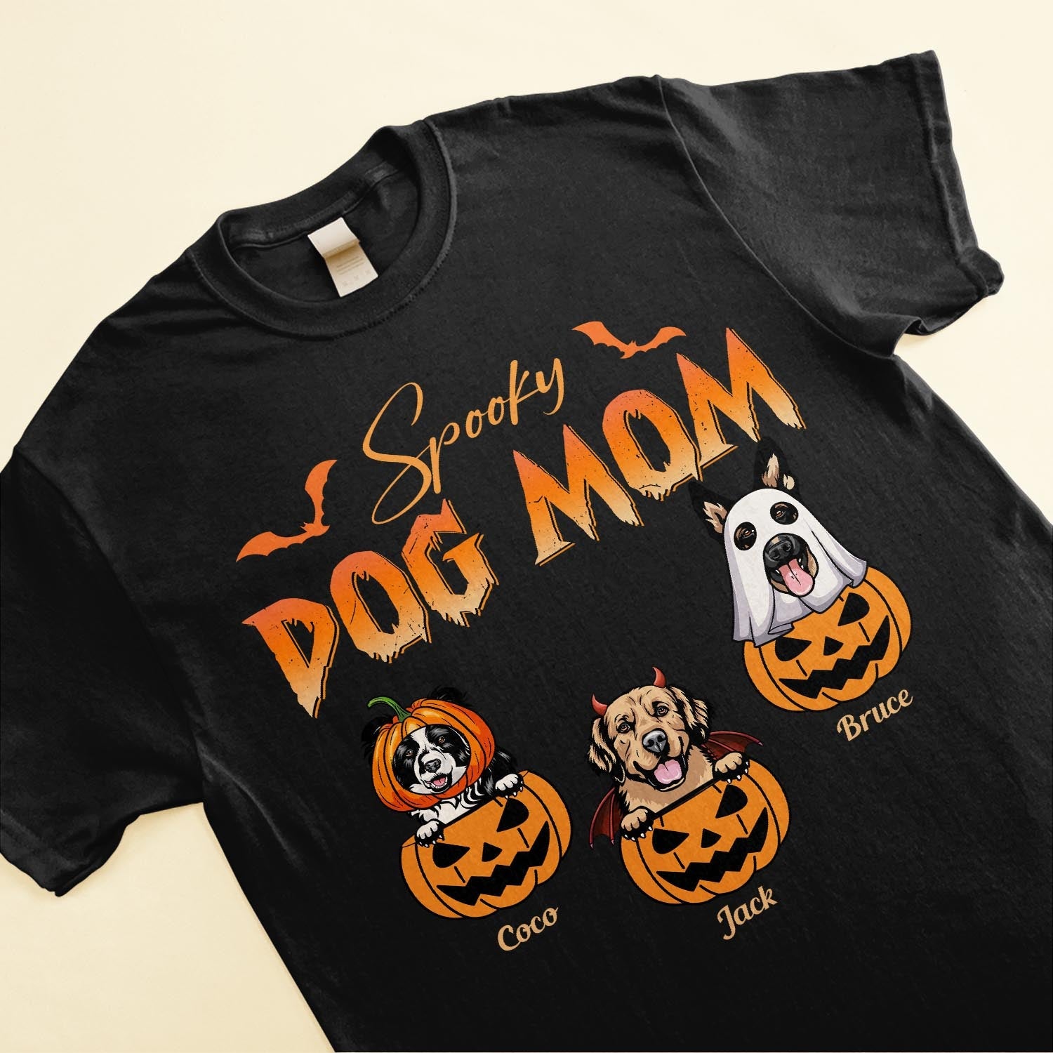 Spooky Dog Mom - Personalized Shirt - Halloween Gift For Dog Mom, Dog Lovers