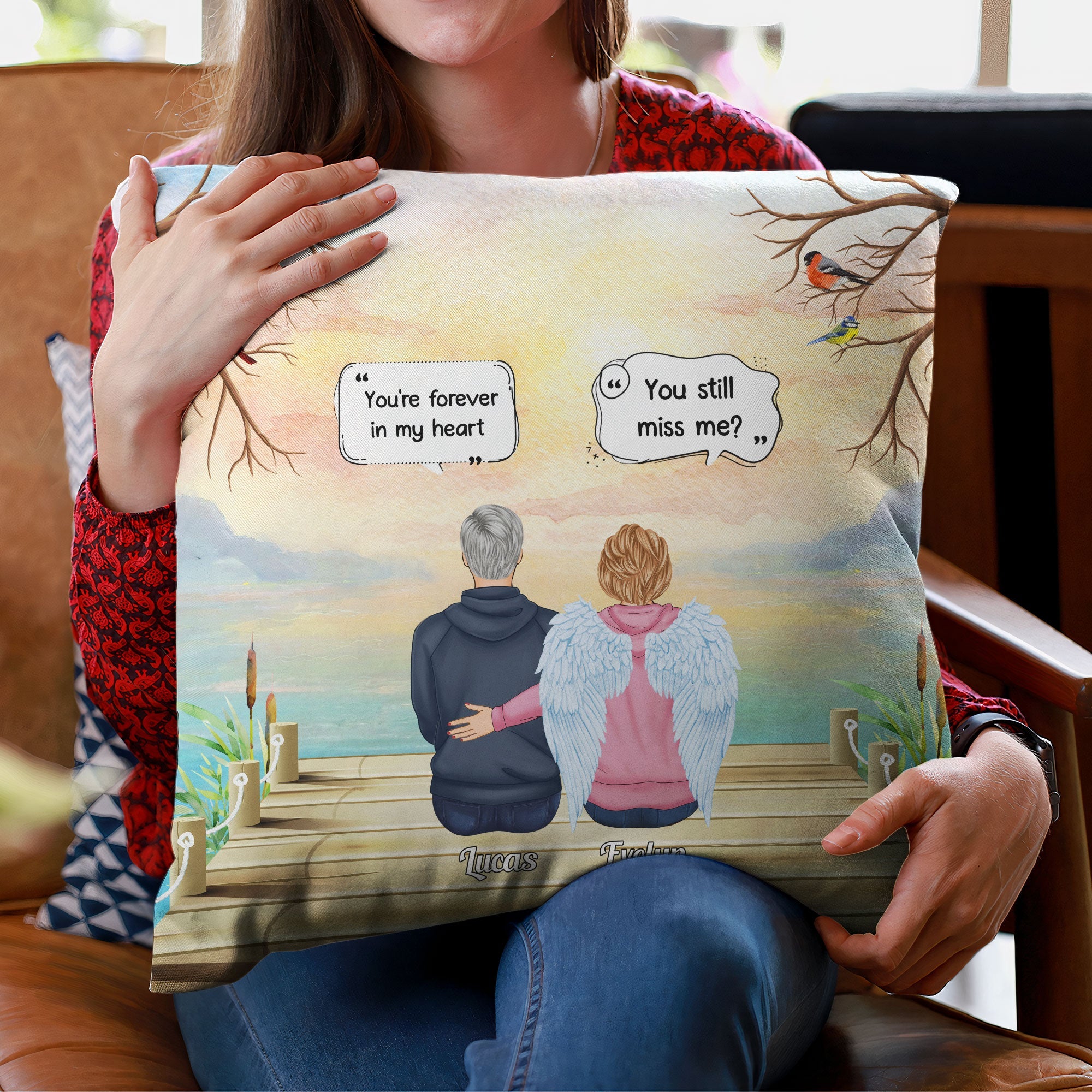 Still Miss Me? - Personalized Pillow - Memorial, Loving Gift For Family With Loss Ones, Siblings, Parents, Children, Grandkids