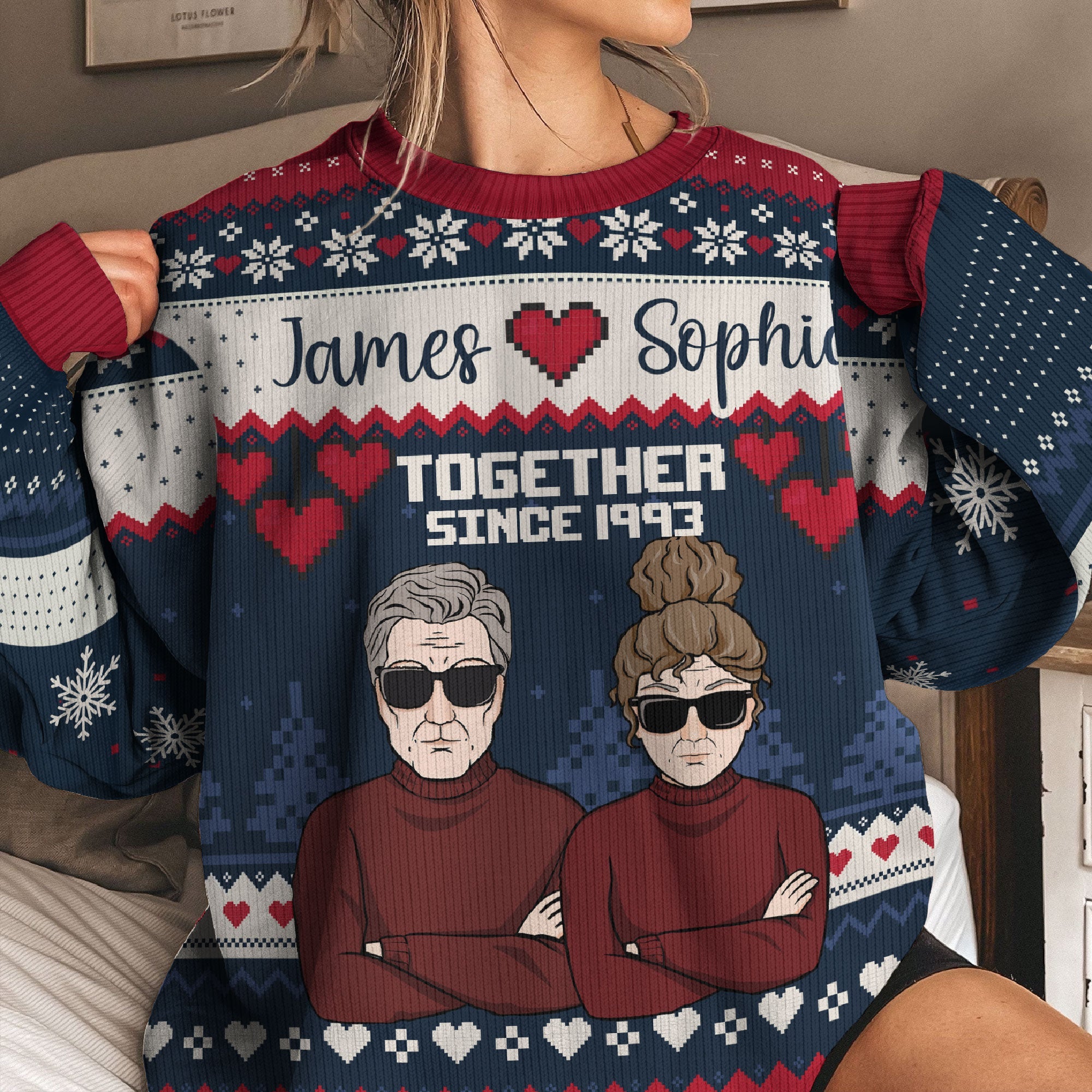 Still Together Since - Personalized Ugly Sweater