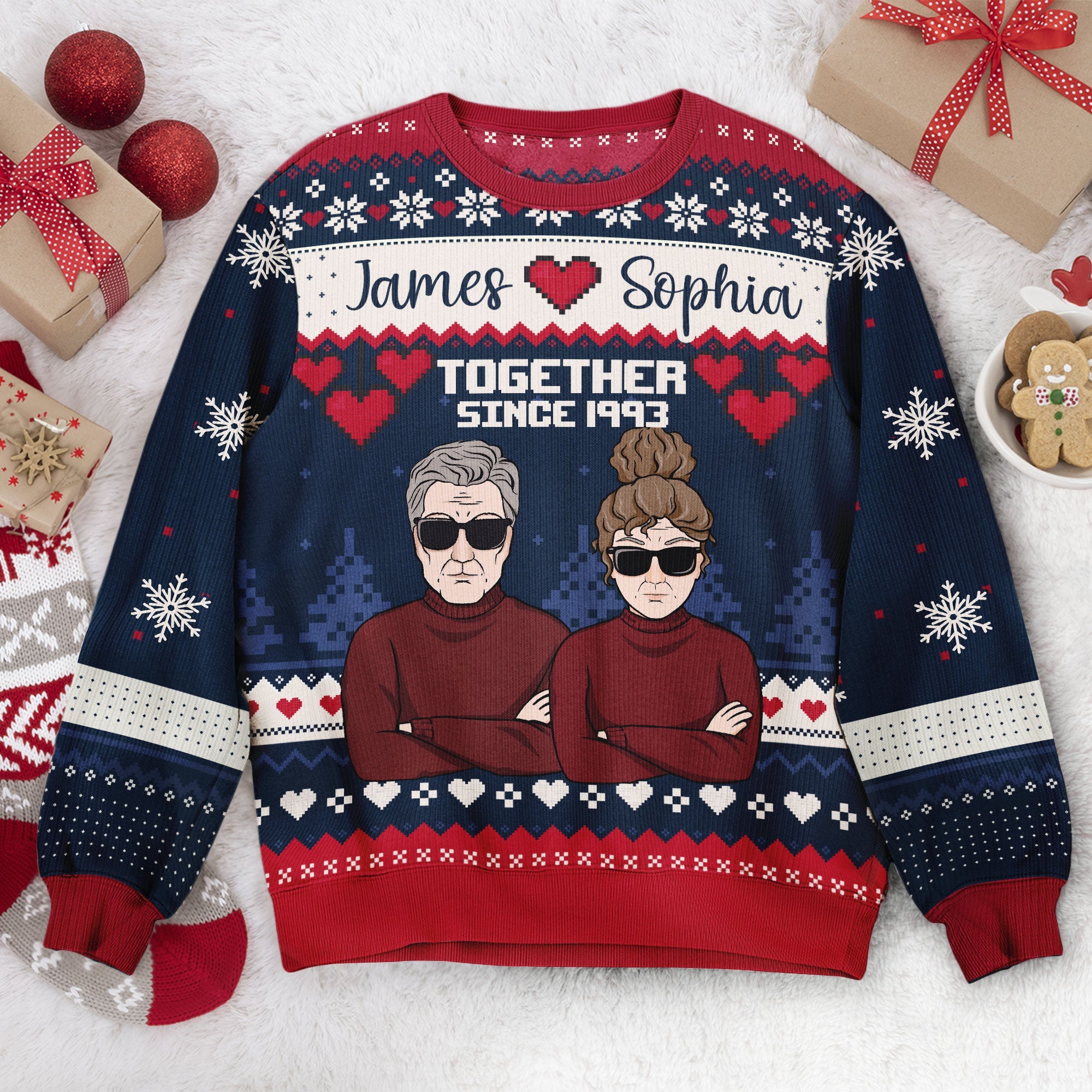 Still Together Since - Personalized Ugly Sweater