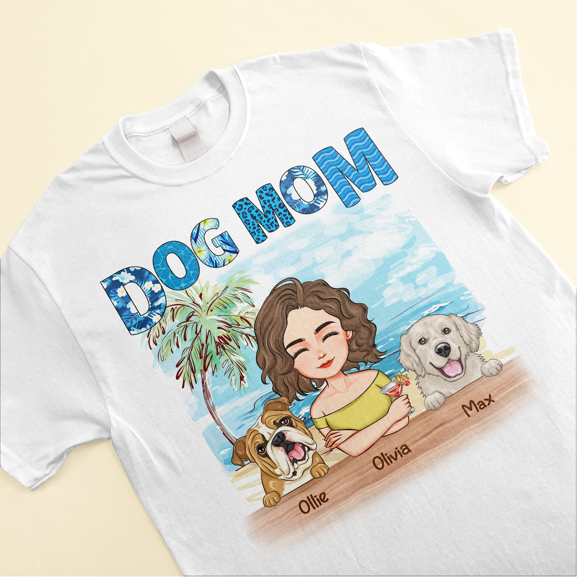 Summer Dog Mom Beach Trip - Personalized Shirt