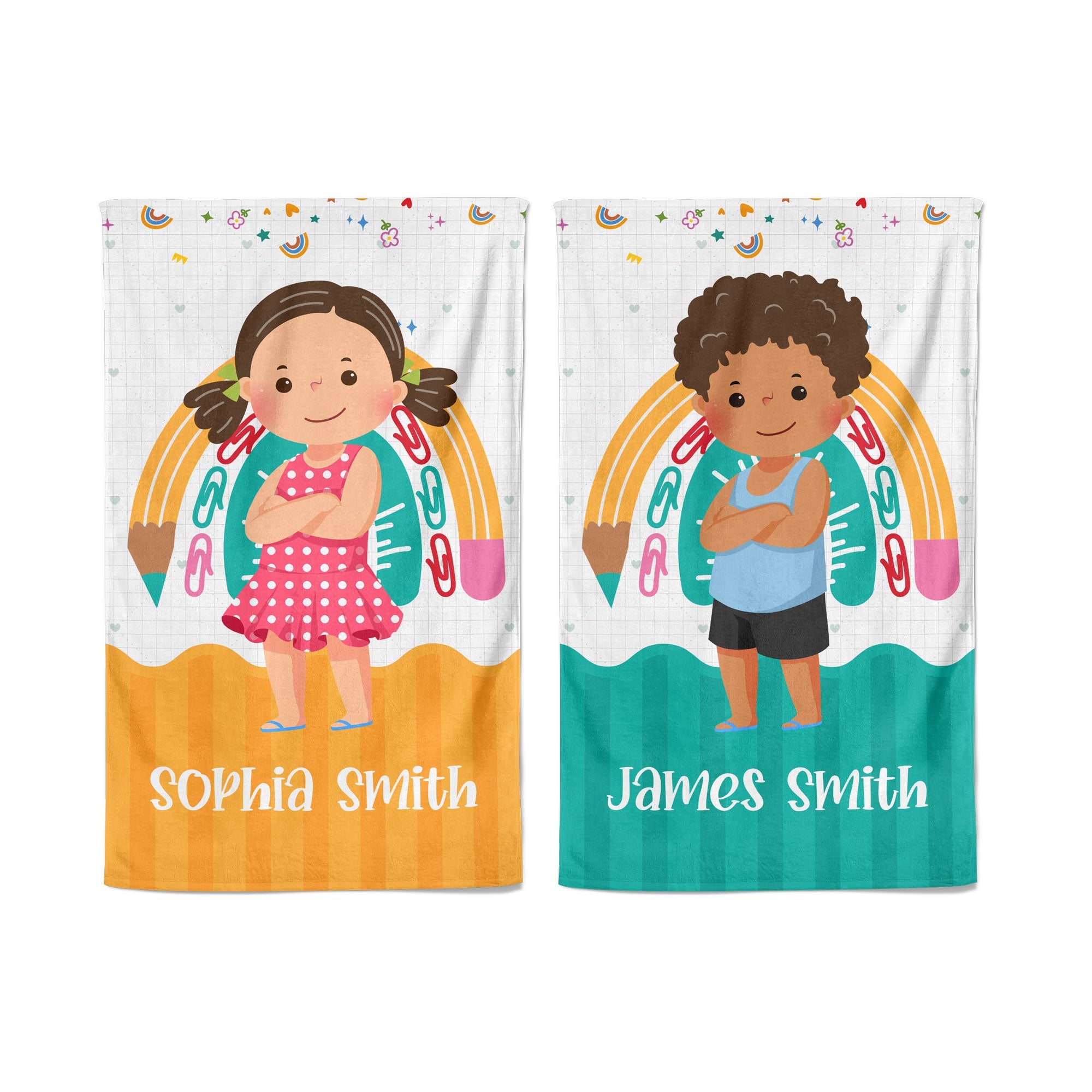 Summer Kid - Personalized Beach Towel