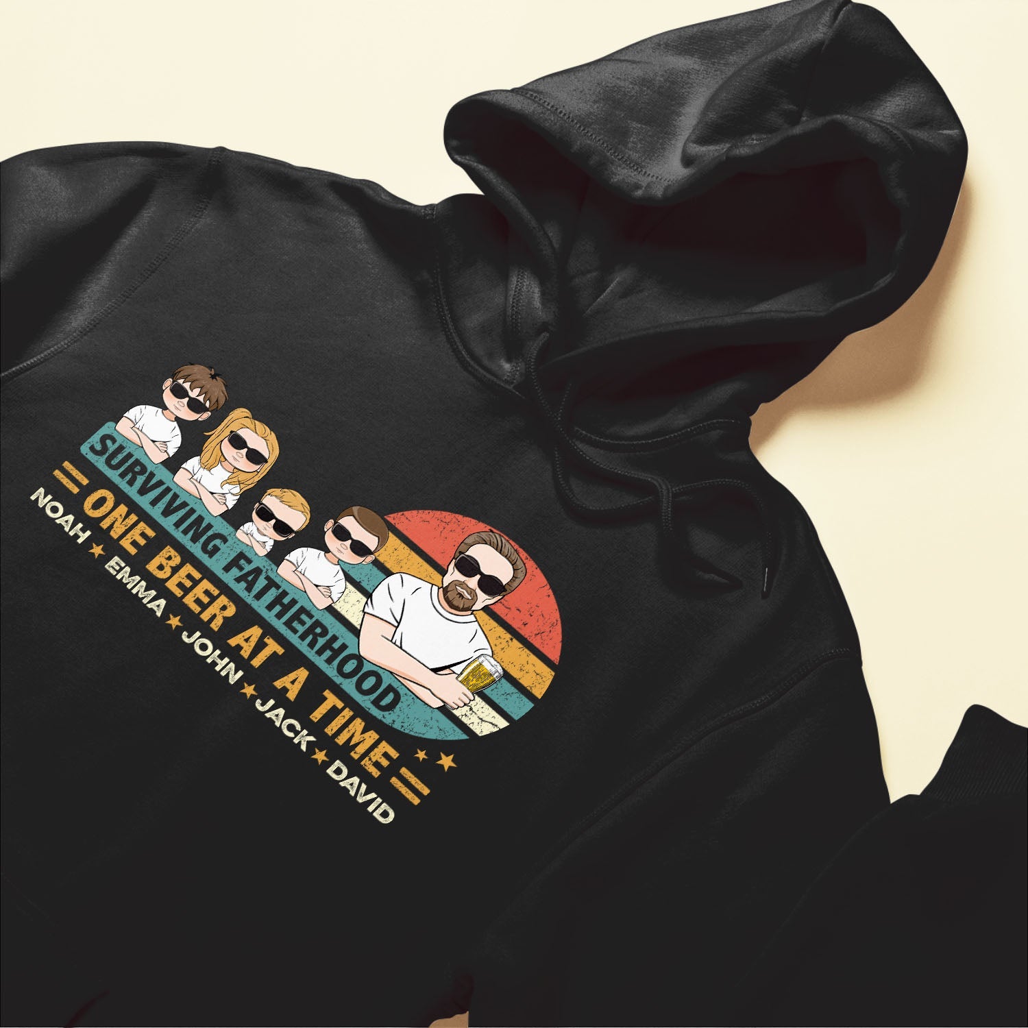 Surviving Fatherhood One Beer At A Time - Personalized Shirt