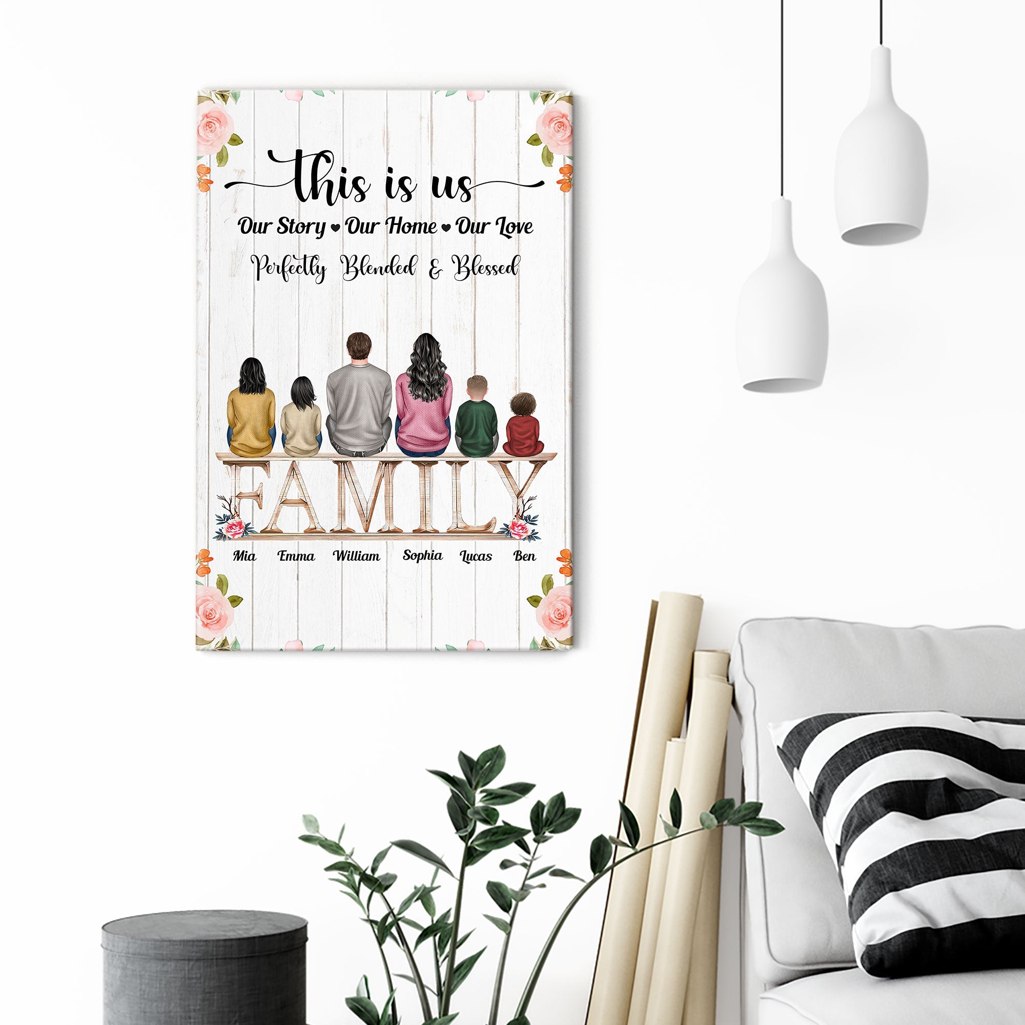 This Is Us, Our Story-Our Home-Our Love - Personalized Poster/Wrapped Canvas