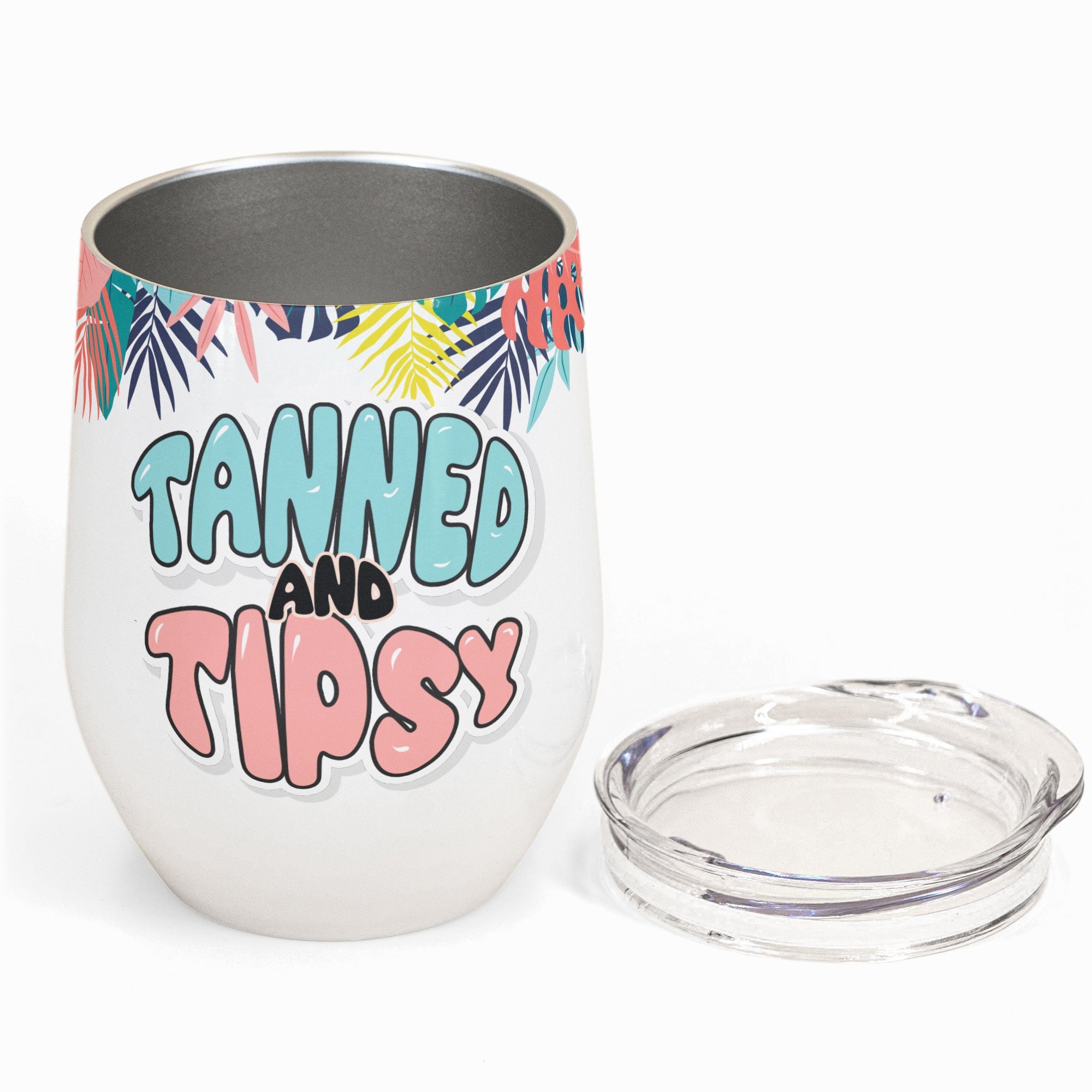 Tanned & Tipsy - Personalized Wine Tumbler