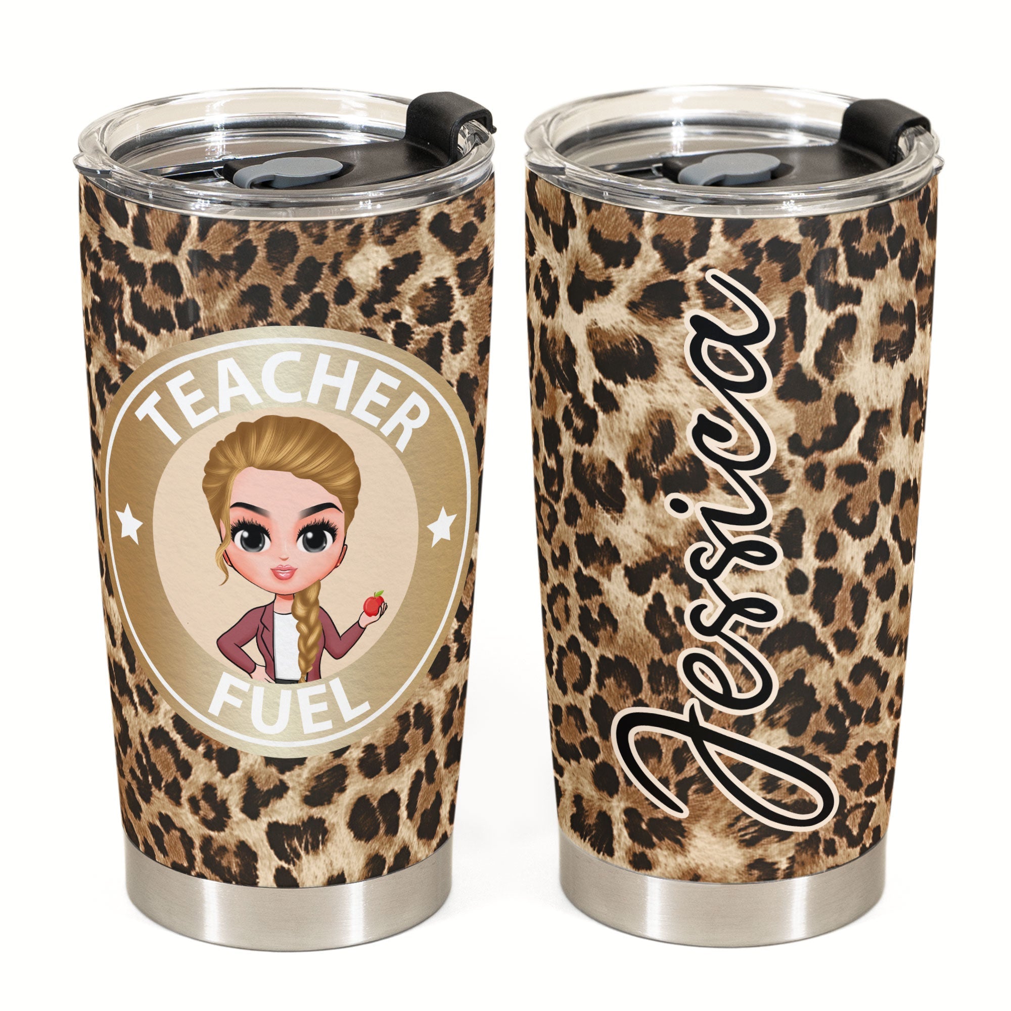 Teacher Fuel  - Personalized Tumbler Cup - Birthday Gift For Teachers 