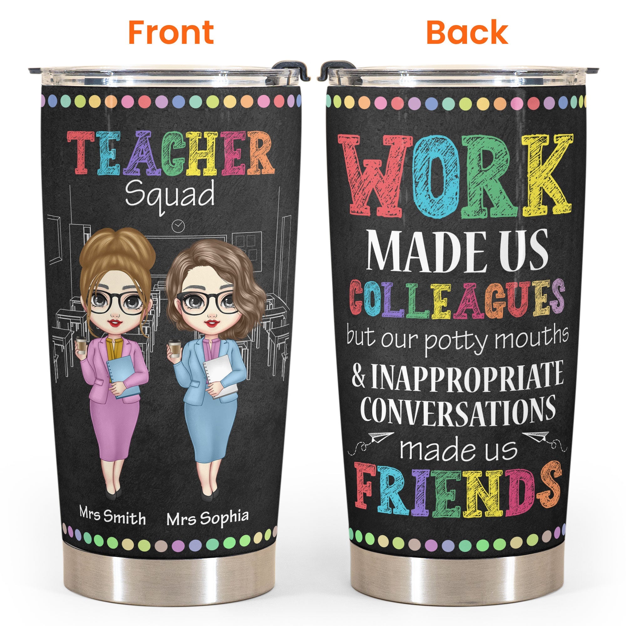 Teacher Squad - Personalized Tumbler Cup