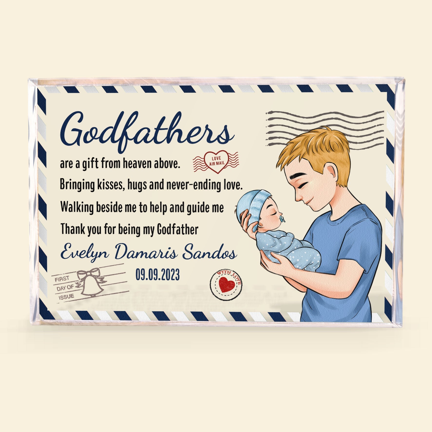 Thank You For Being My Godfather - Personalized Acrylic Plaque