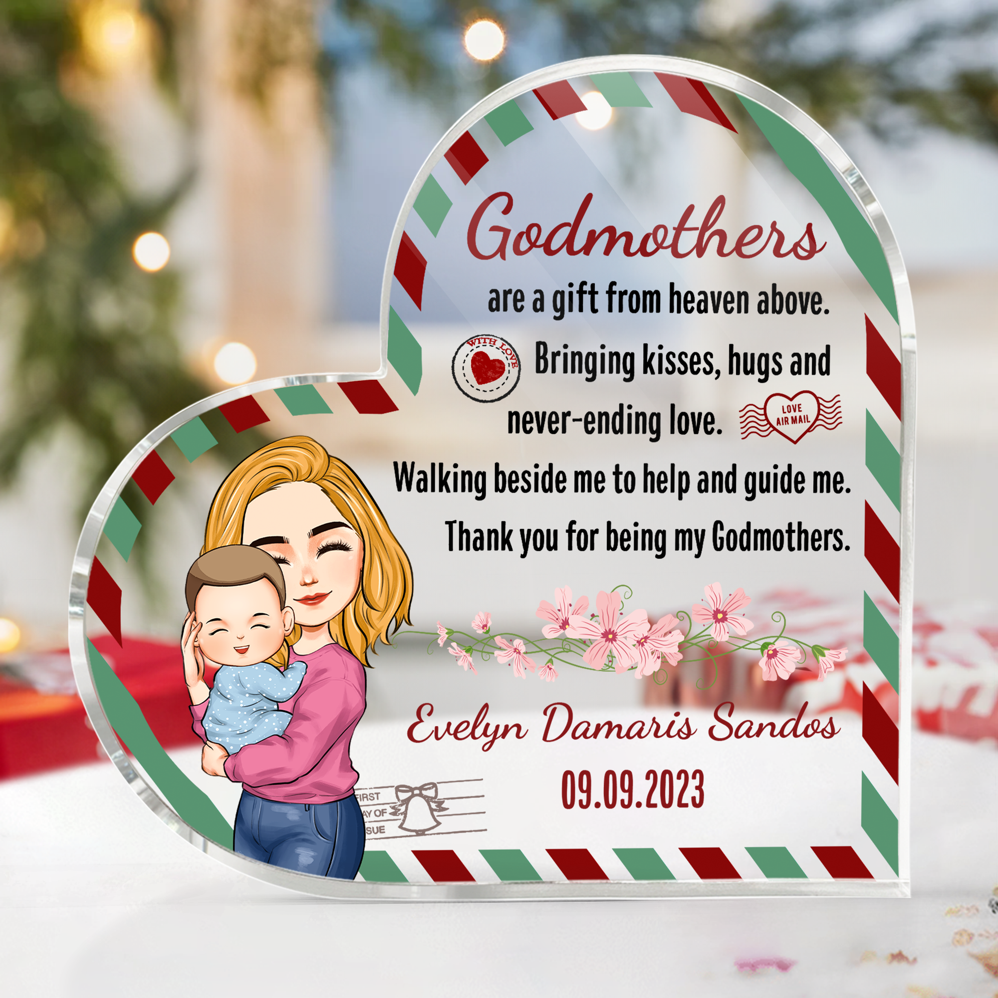 Thank You For Being My Godmother - Personalized Acrylic Plaque