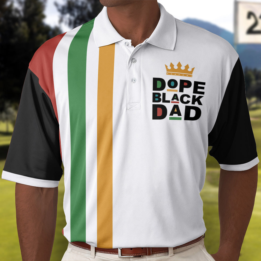 The Dope Black Dad - Custom Polo Shirt