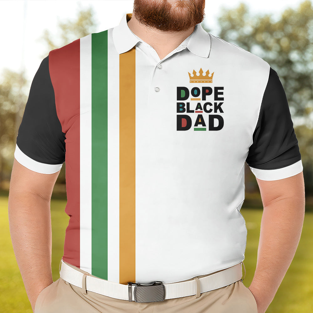 The Dope Black Dad - Custom Polo Shirt