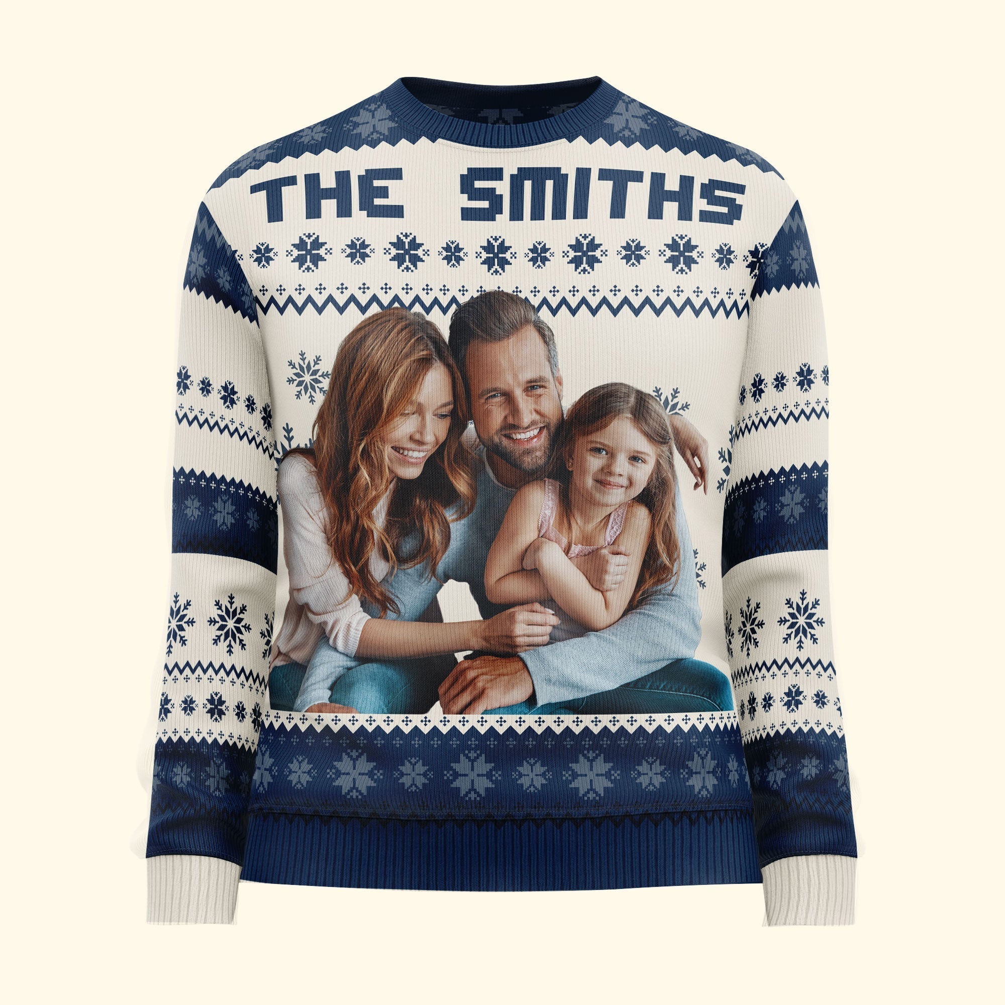 The Family - Personalized Photo Ugly Sweater