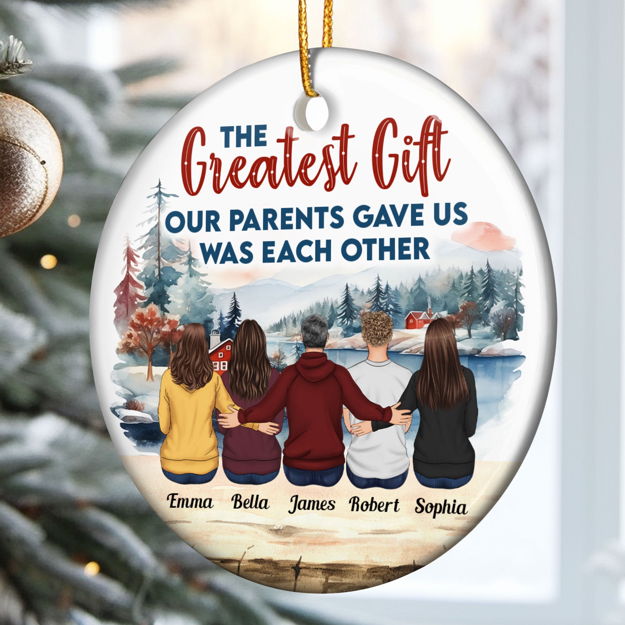 The Gift They Gave Us - Personalized Ceramic Ornament