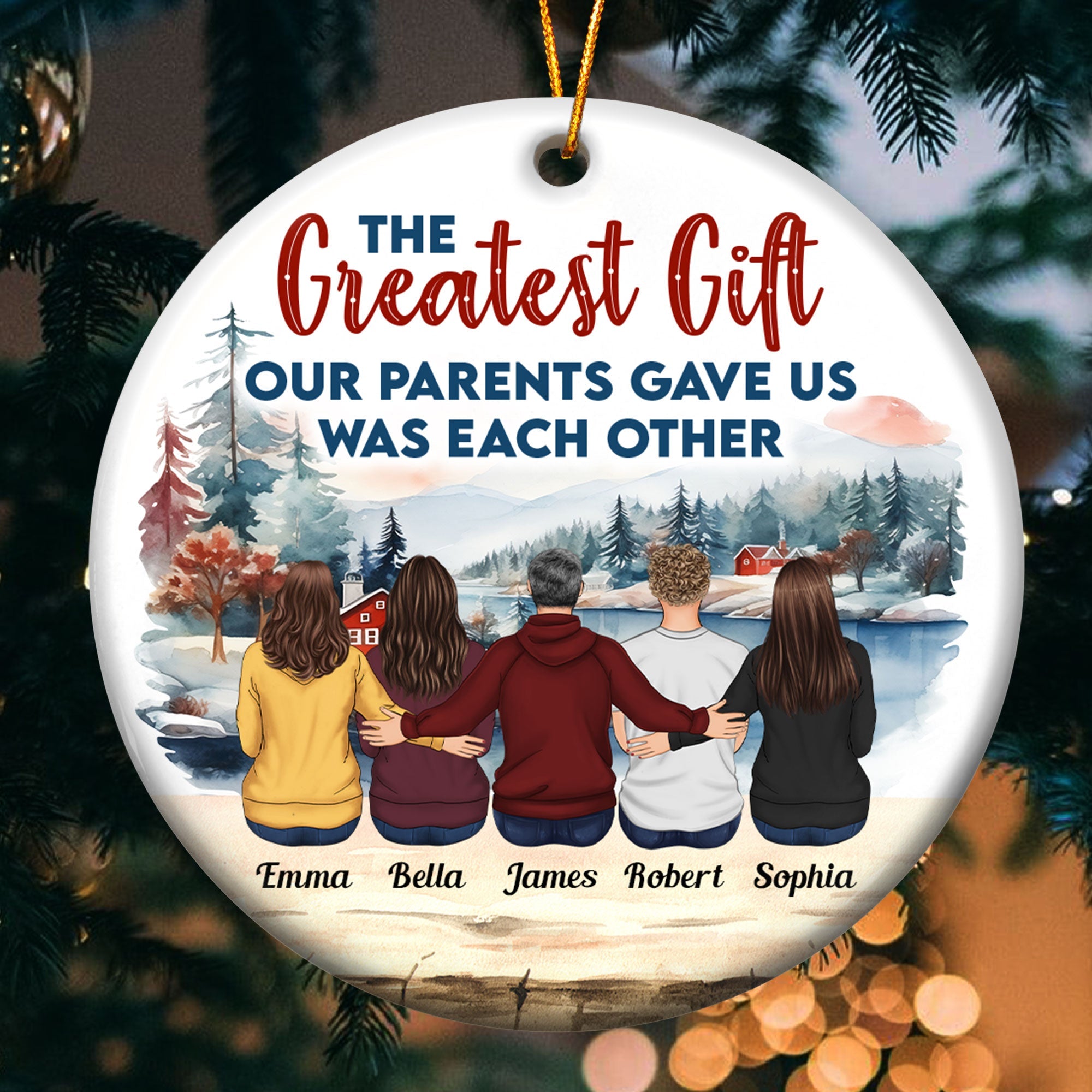 The Gift They Gave Us - Personalized Ceramic Ornament