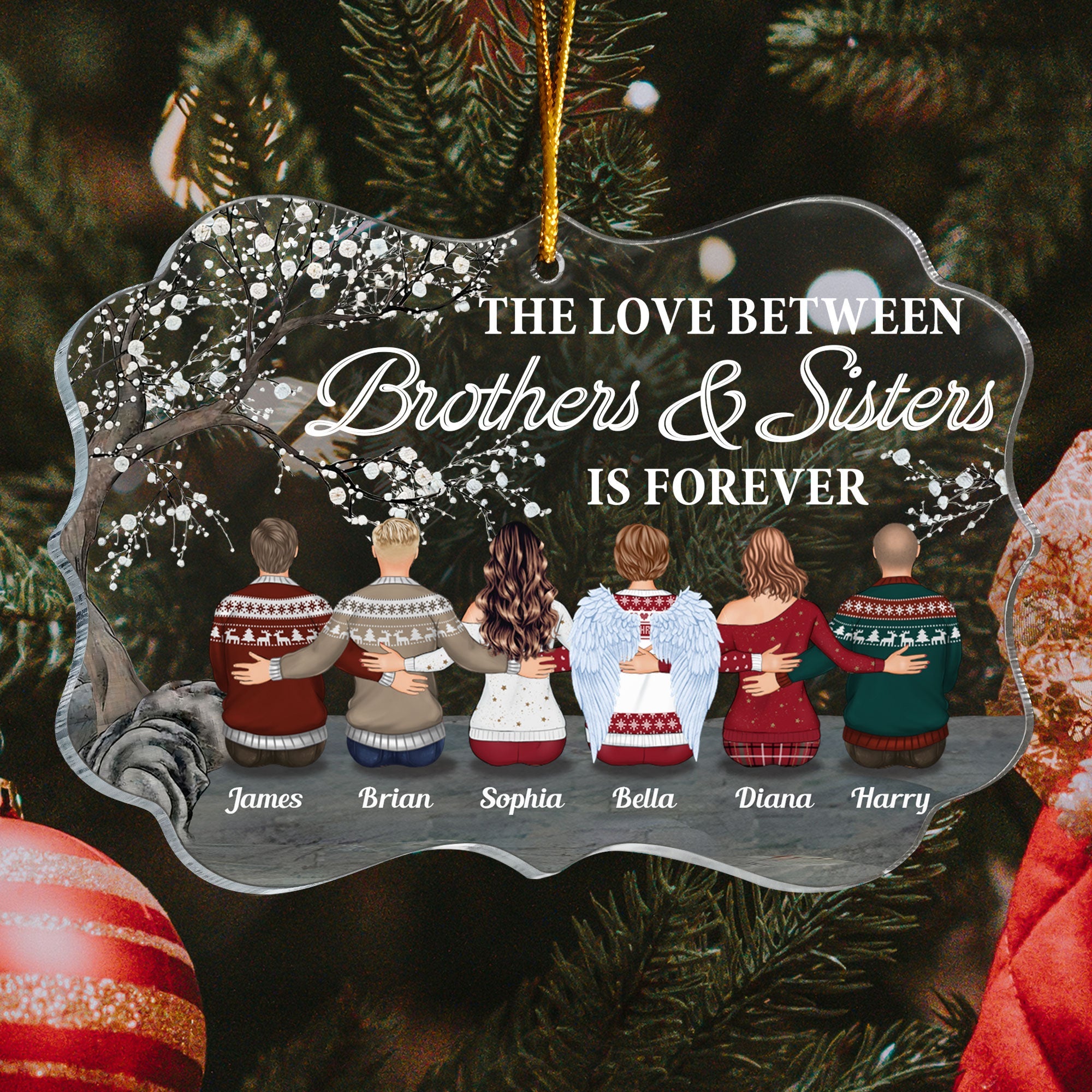 The Greatest Gift Our Parents Gave Us - Personalized Acrylic Ornament