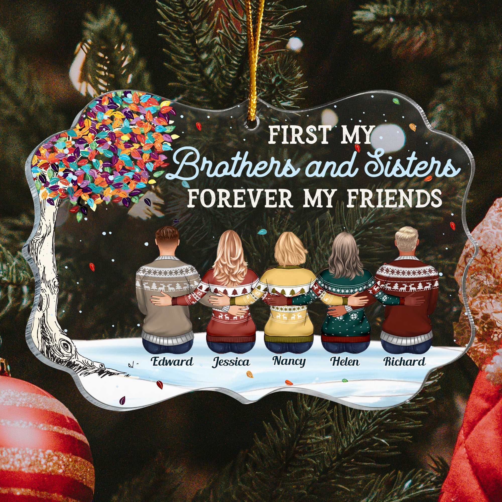 The Greatest Gift Our Parents Gave Us Was Each Other - Personalized Acrylic Ornament