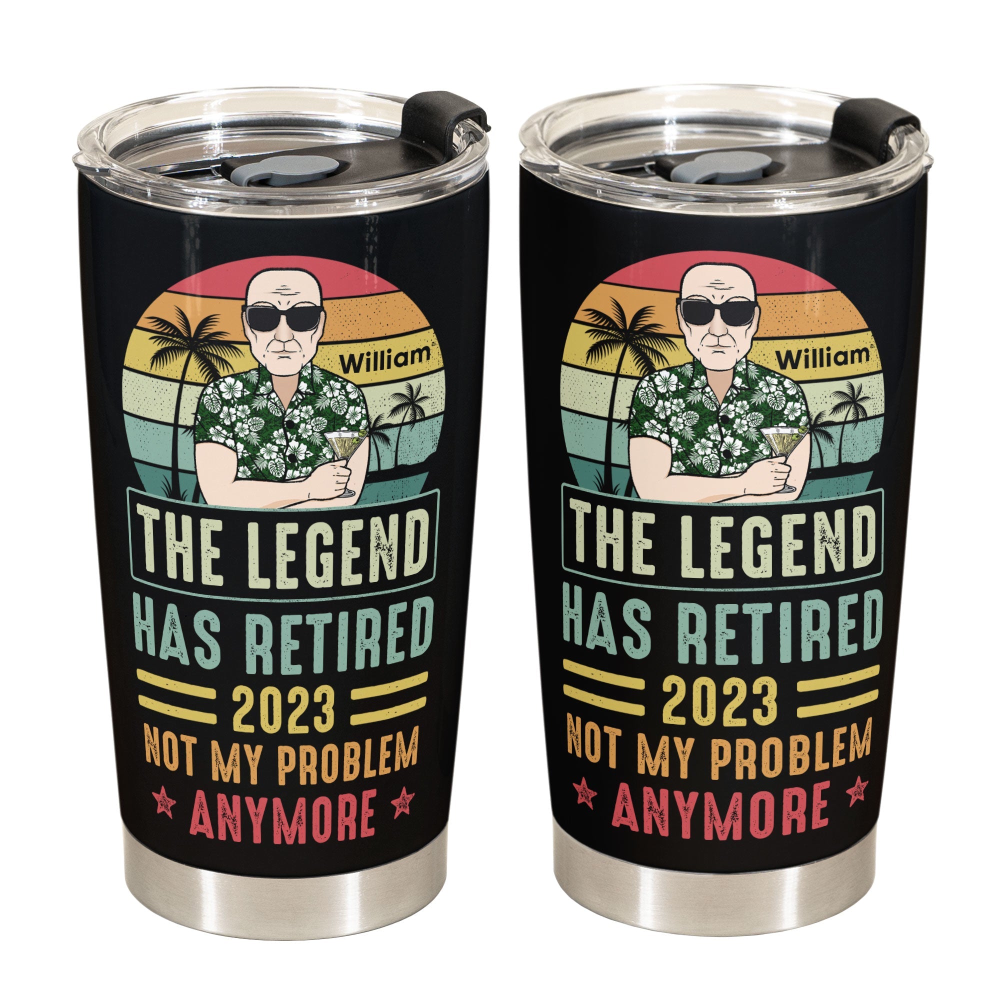 The Legend Has Retired - Personalized Tumbler Cup