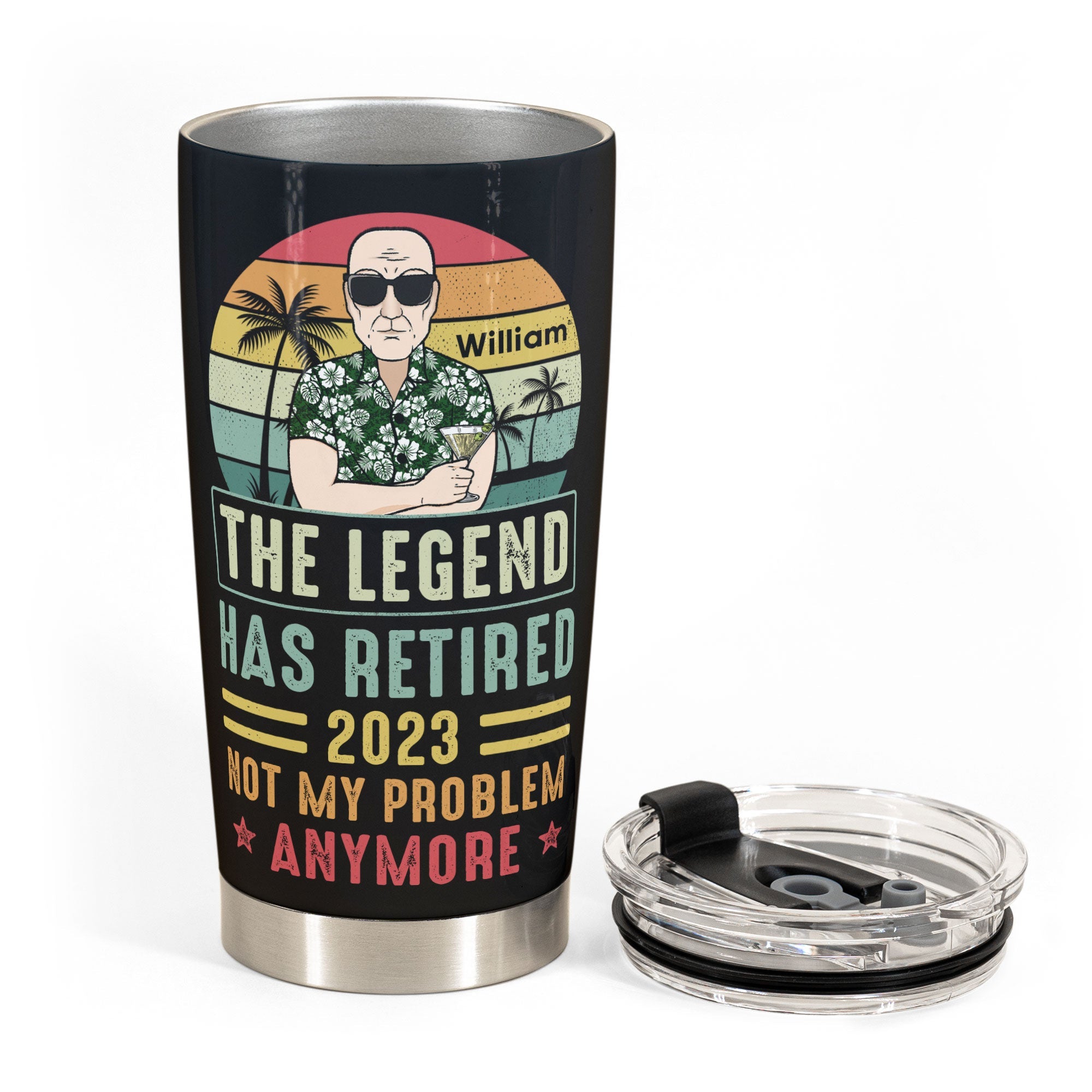 The Legend Has Retired - Personalized Tumbler Cup