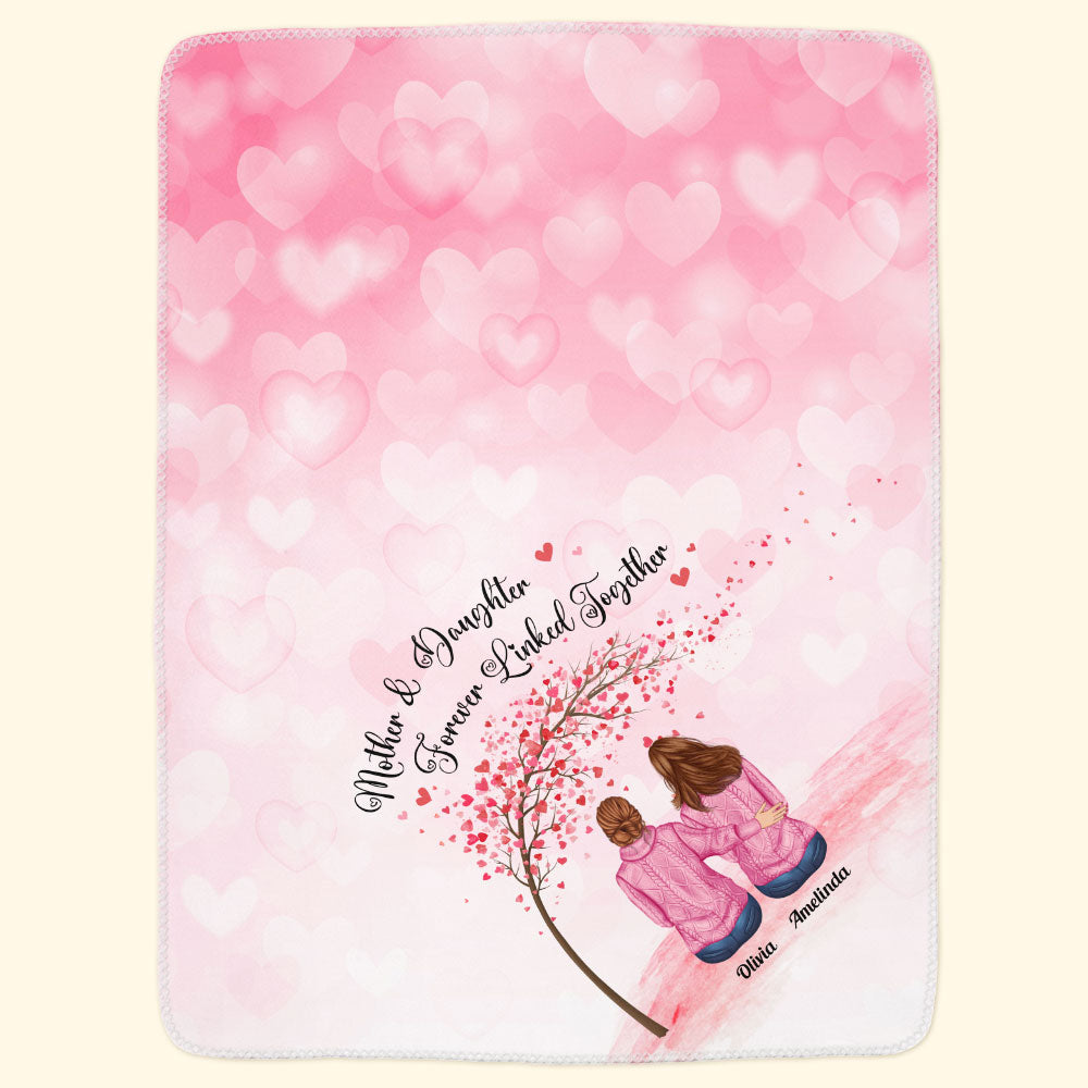 The Love Between A Mother And Daughter - Personalized Blanket - Birthday, Loving Gift For Mom, Mother, Daughter