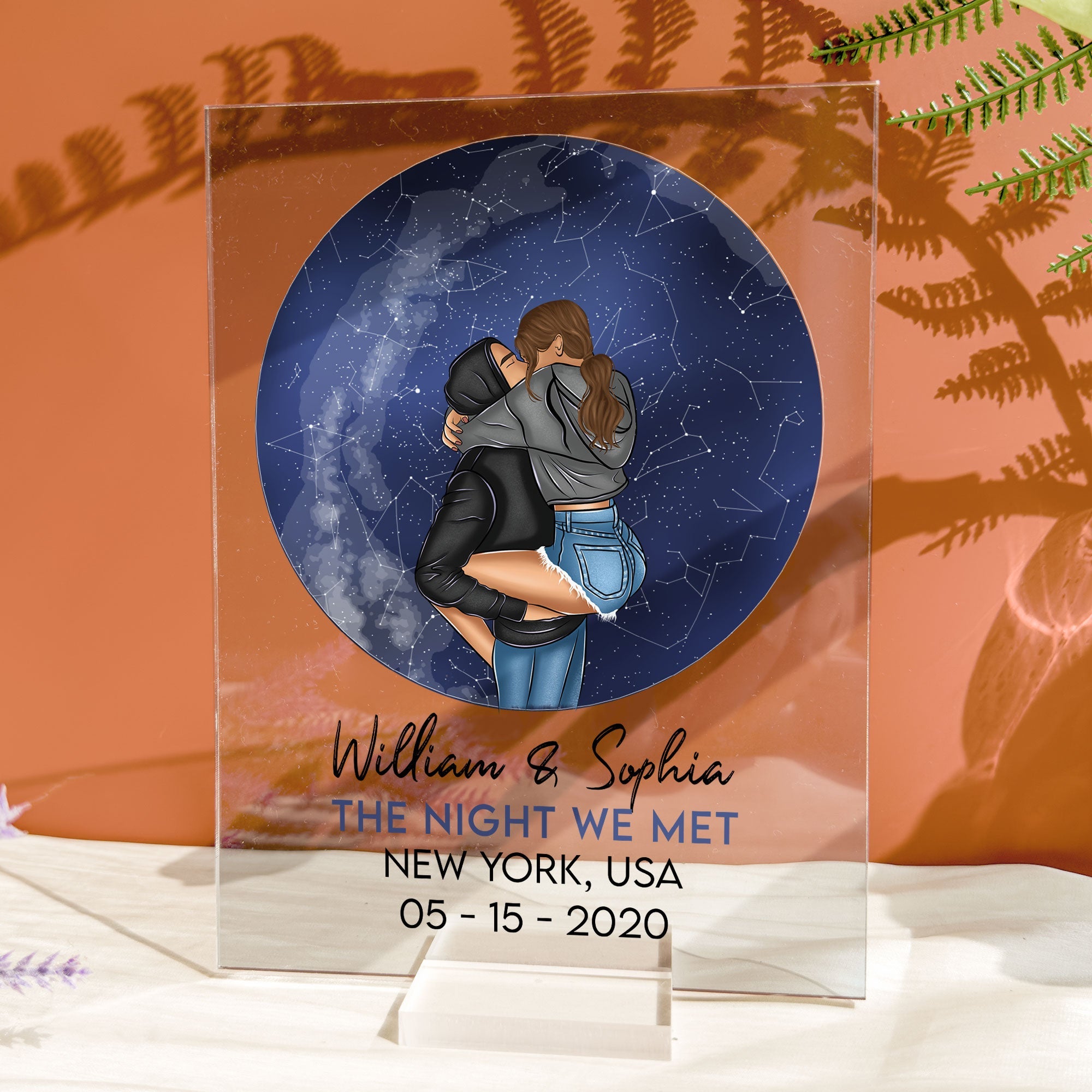 The Night We Met Star Map 2 - Personalized Acrylic Plaque