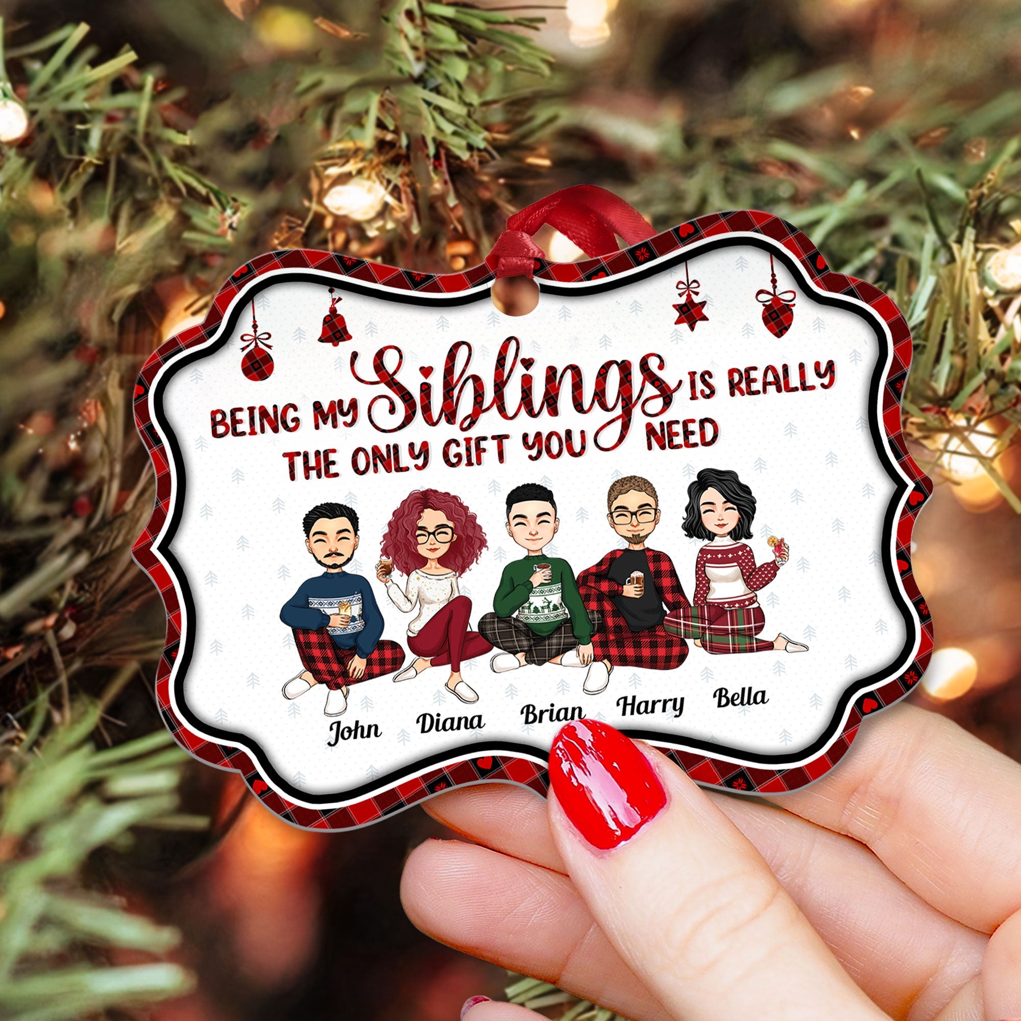 The Only Gift - Personalized Aluminum Ornament