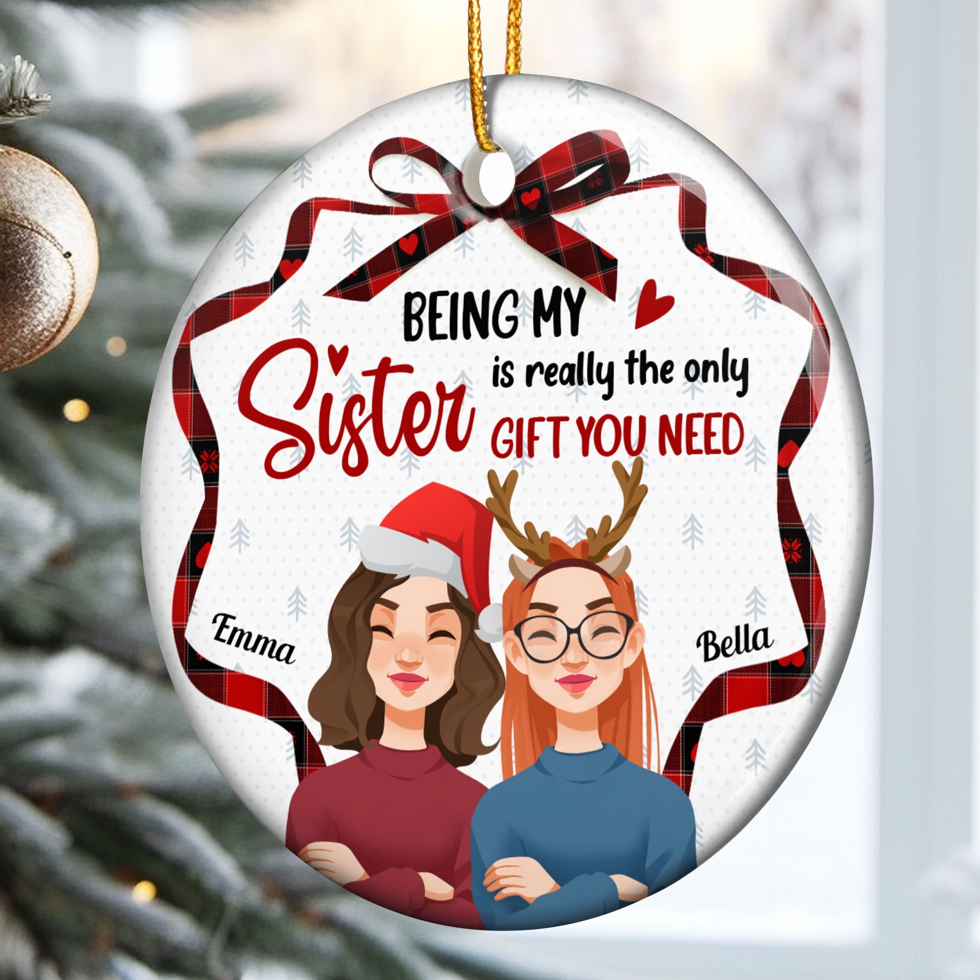 The Only Gift You Need - Personalized Ceramic Ornament