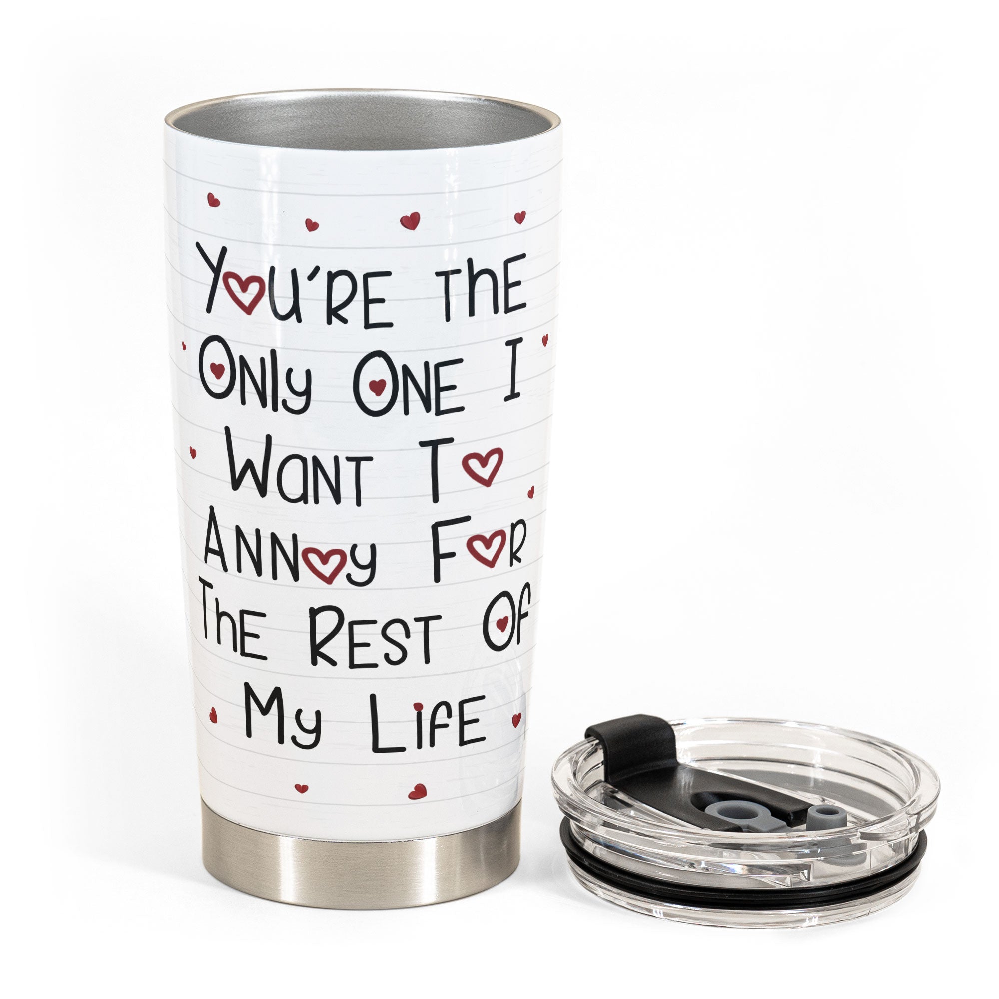 The Only One I Want - Personalized Tumbler Cup - Anniversary, Birthday Gift For Spouse, Lover, Husband, Wife, Boyfriend, Girlfriend