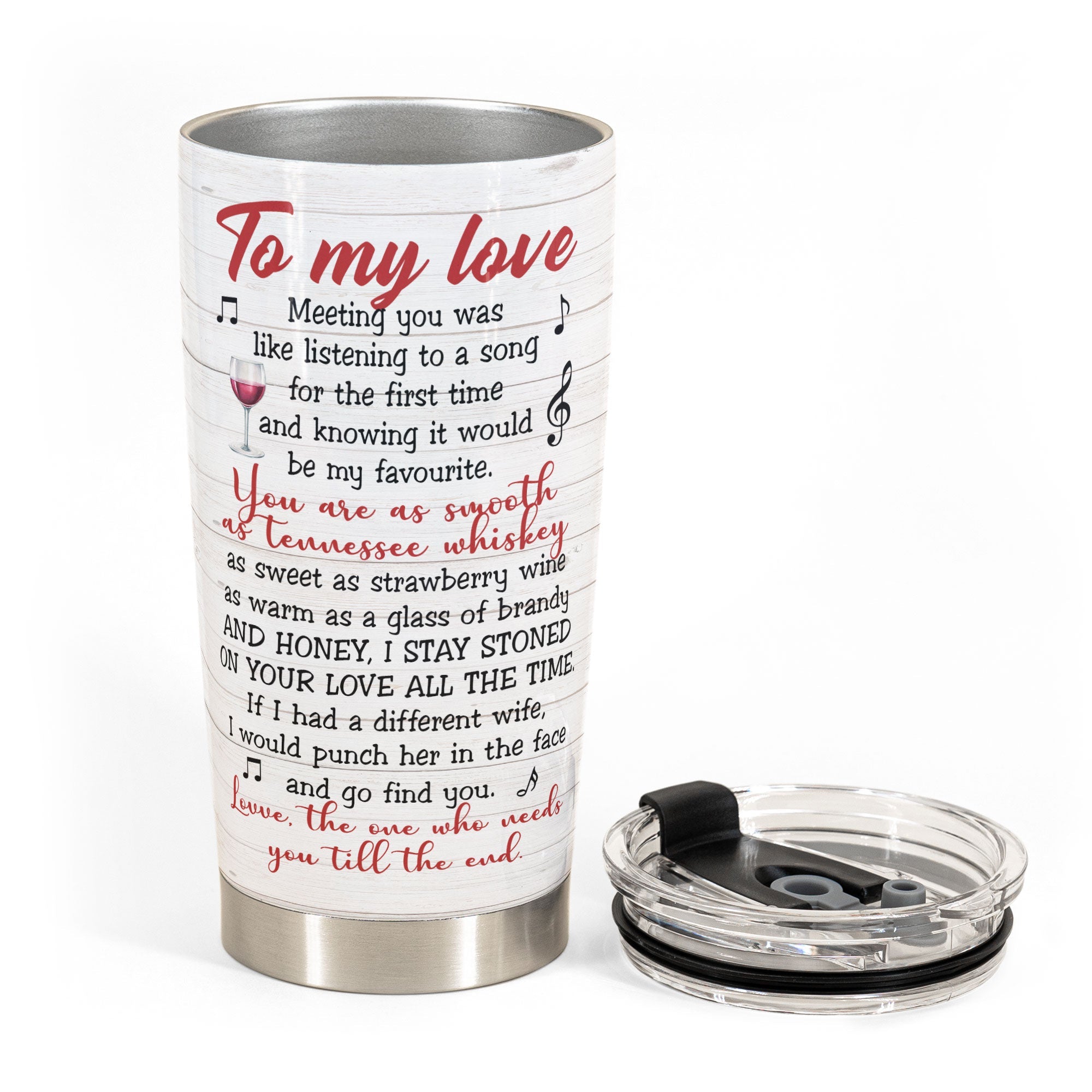 The Perfect Mix  - Personalized Tumbler Cup - Gift For Spouse