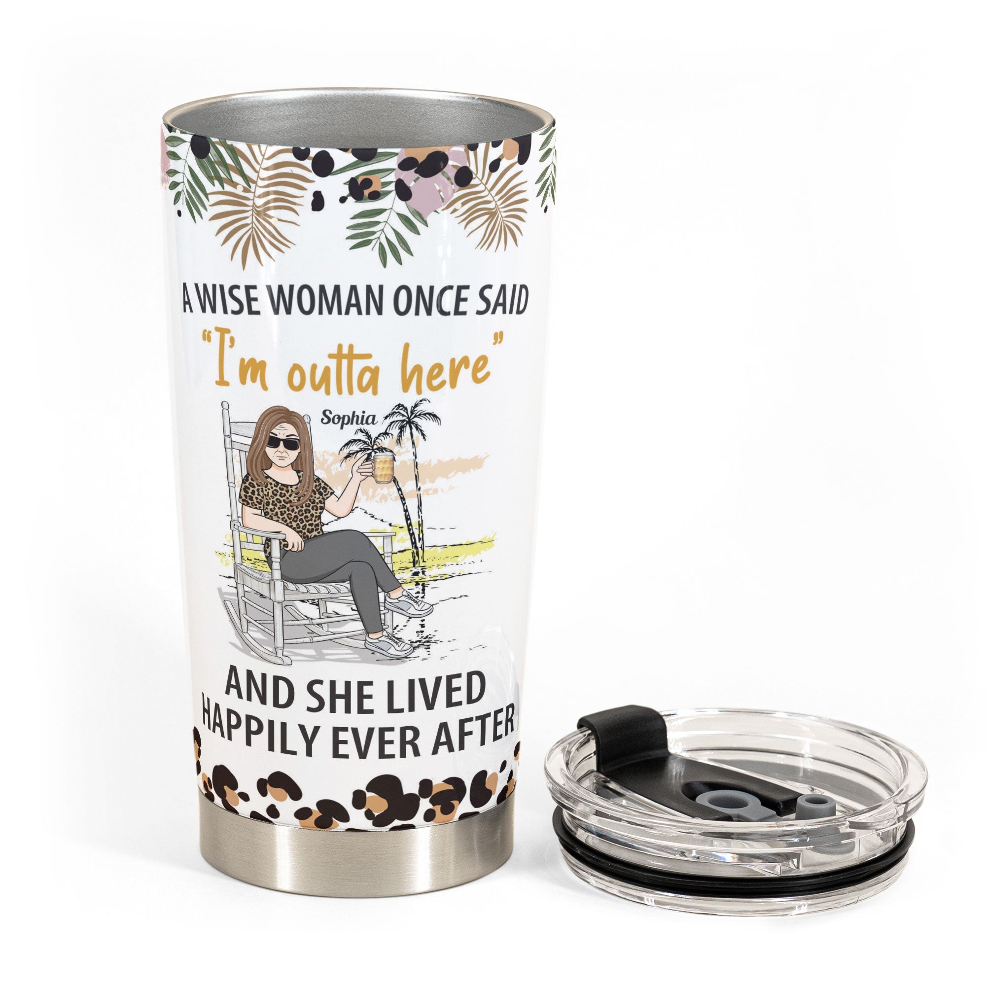 The Queen Has Retired - Personalized Tumbler Cup - Birthday, Funny, Retirement Gift For Woman, Lady