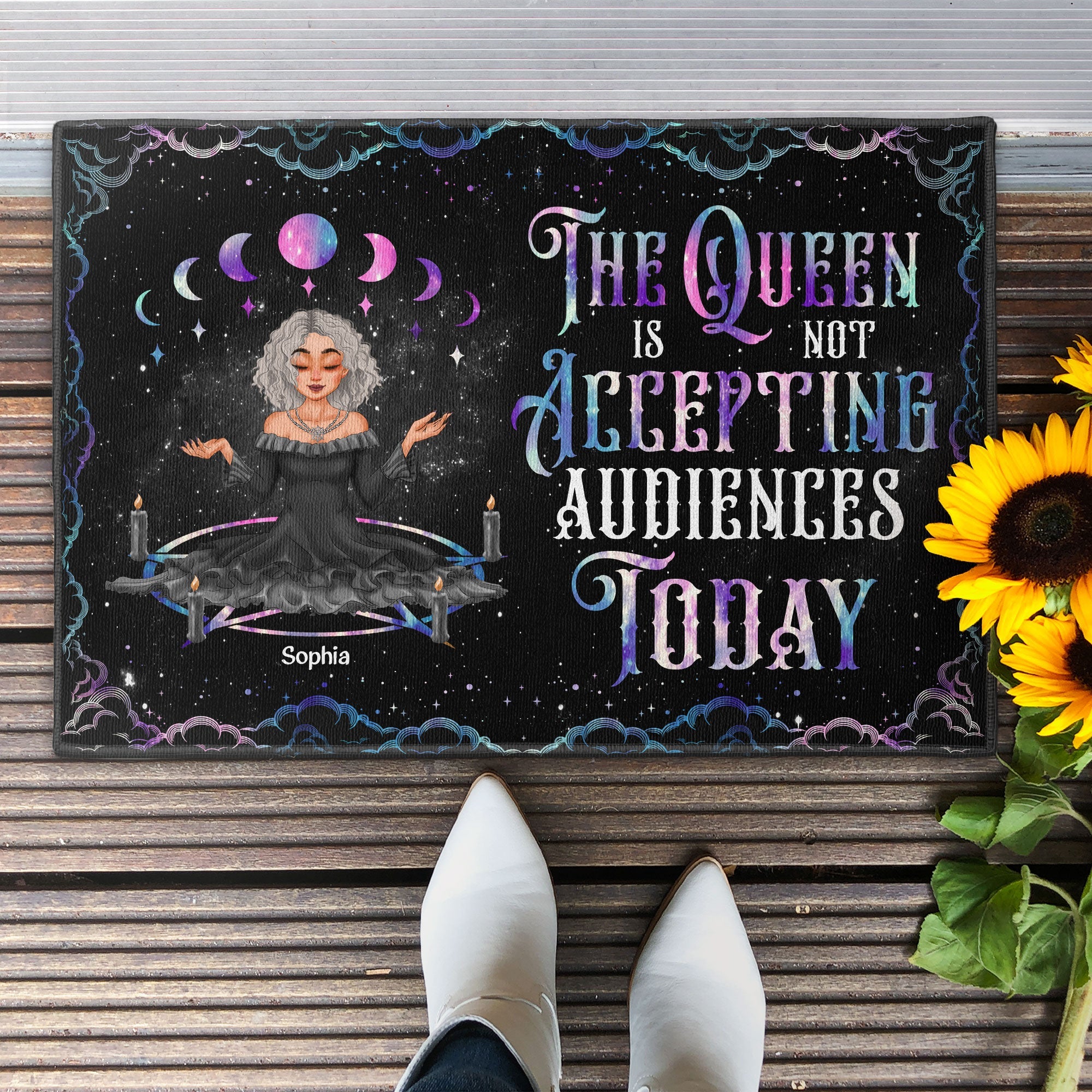 The Queen Is Not Accepting Audiences Today - Personalized Doormat