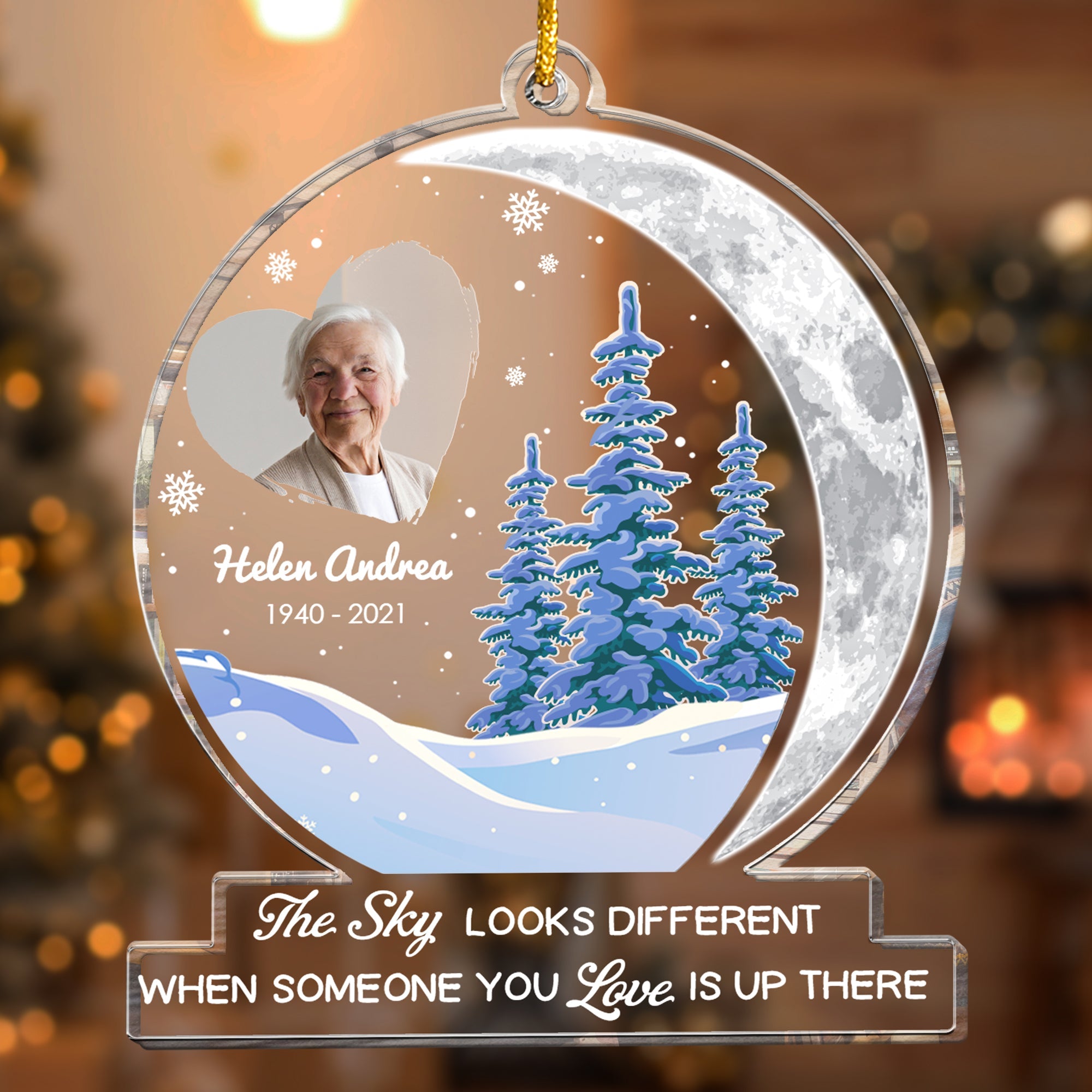 The Sky Looks Different When You Have Someone You Love Up There - Personalized Acrylic Ornament