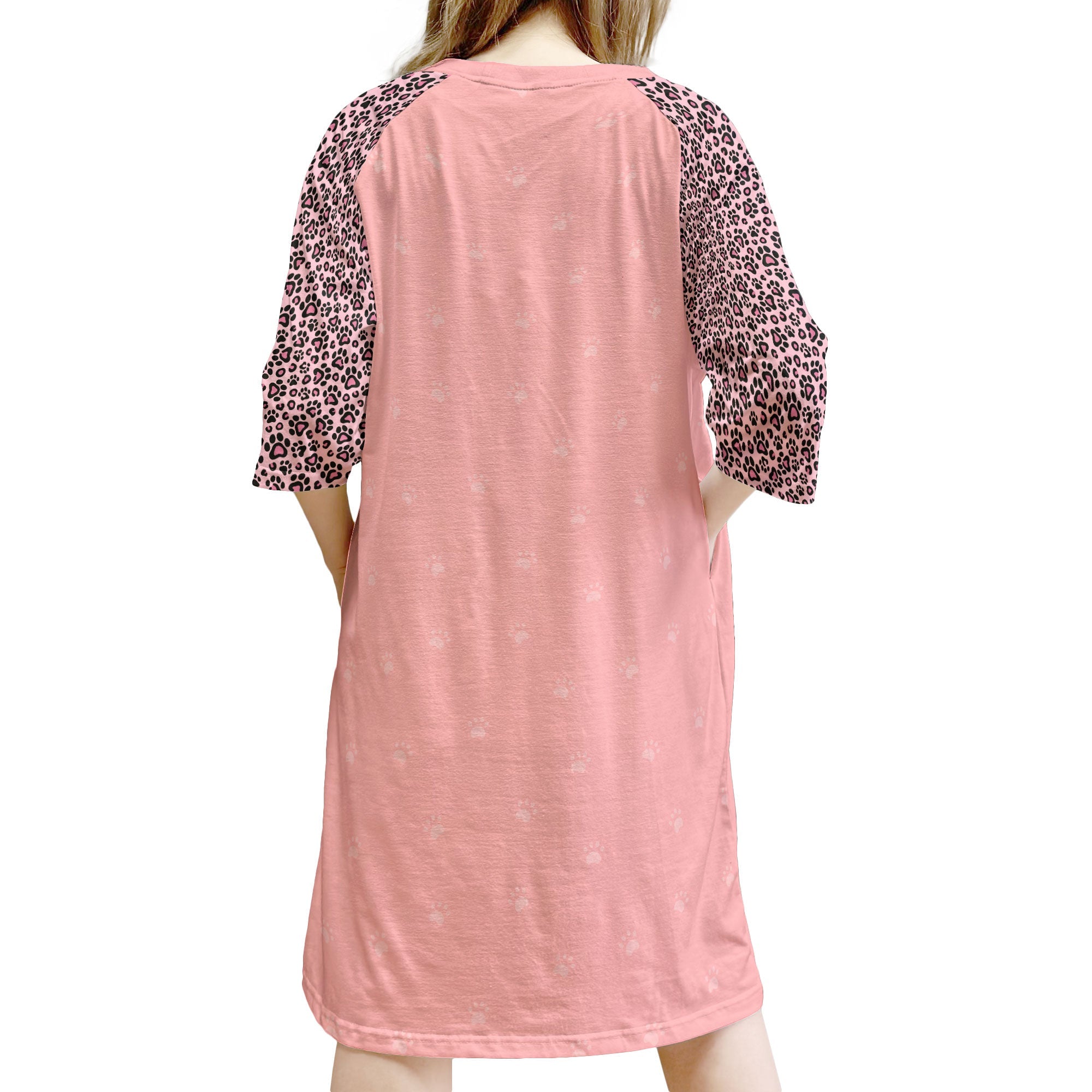 The Snuggle Is Real - Personalized 3/4 Sleeve Dress