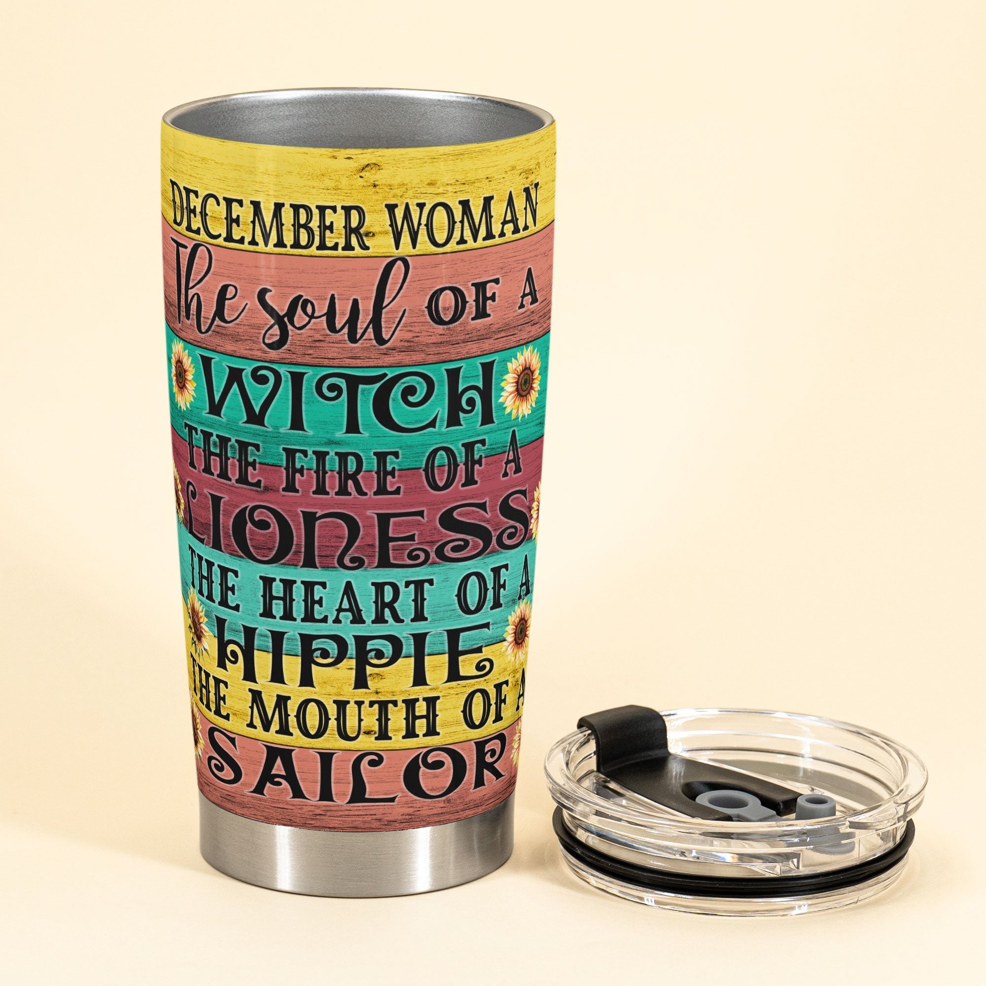 The Soul Of A Witch - Personalized Tumbler Cup - Gift For Hippies